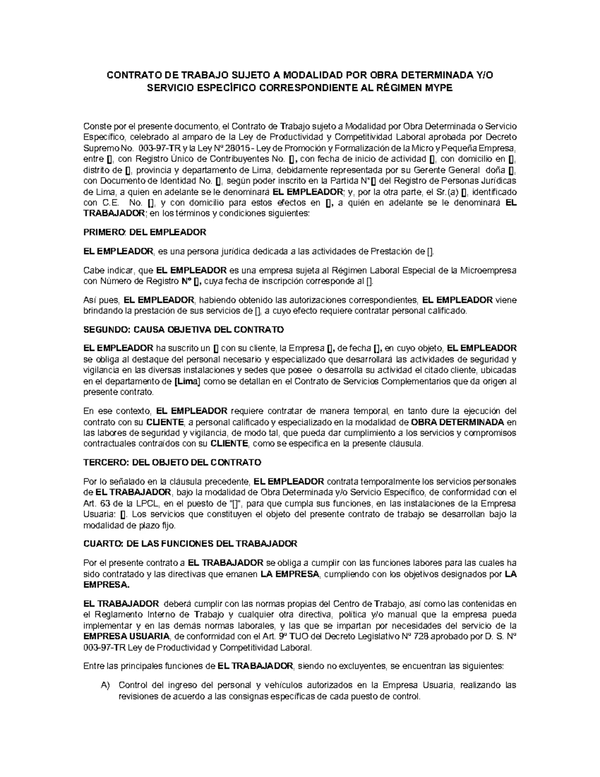 Contrato de Servicios Contables y Tributarios - Asesoría y Supervisión ...