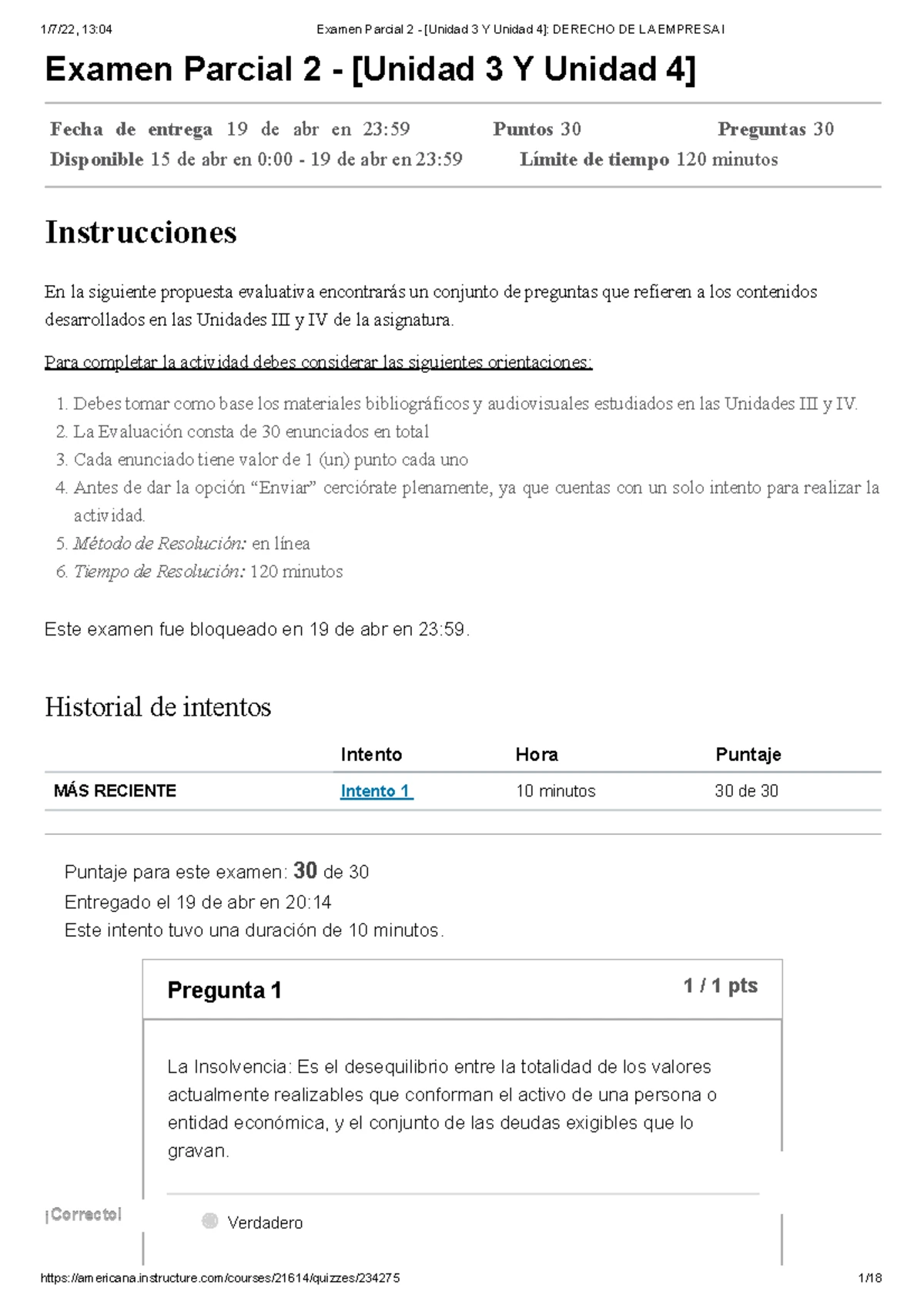 Examen Parcial 2 - Derecho Civil y Comercial [Unidades 3 y 4] - Studocu