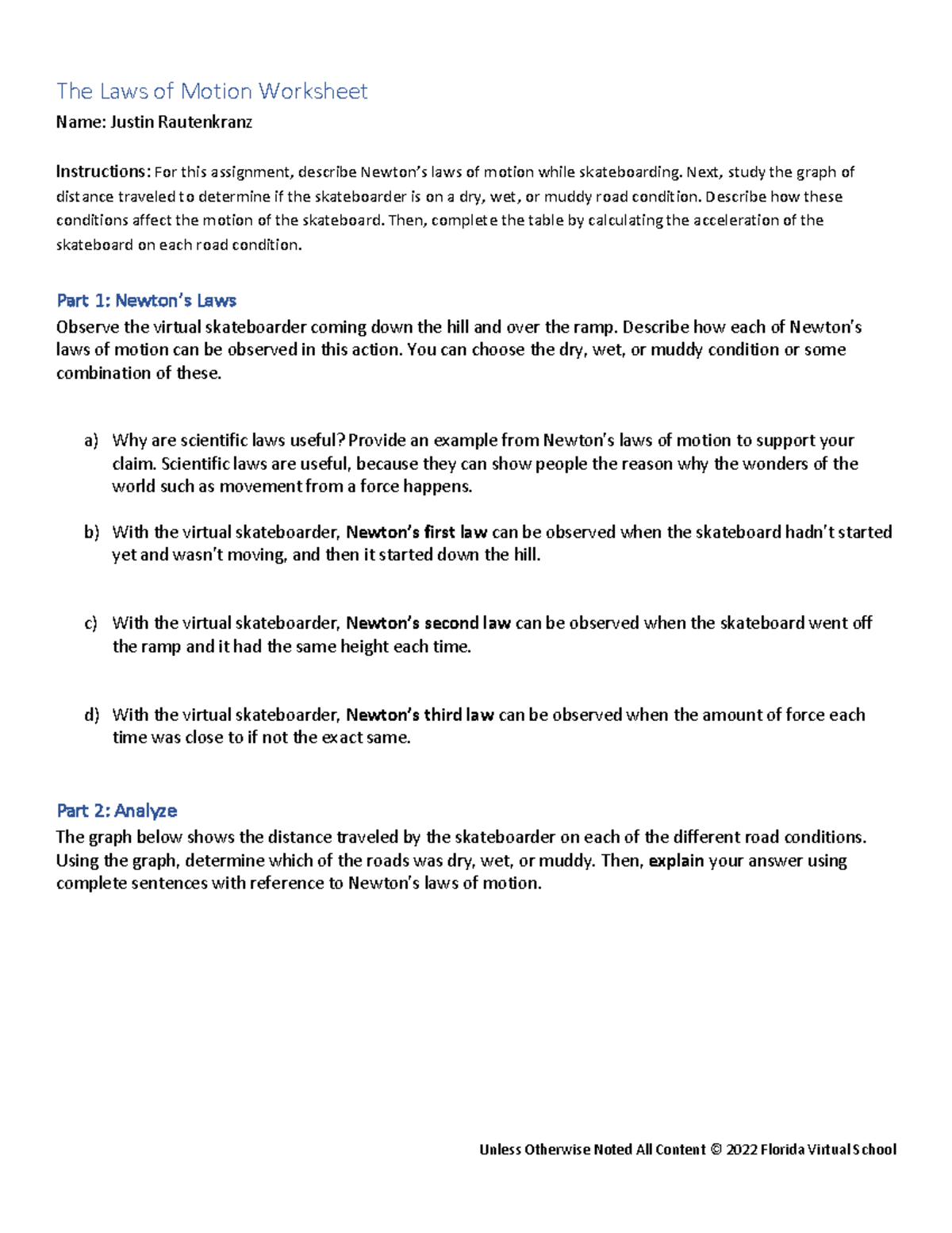 1 04 student worksheet 1 - Unless Otherwise Noted All Content © 2022 ...