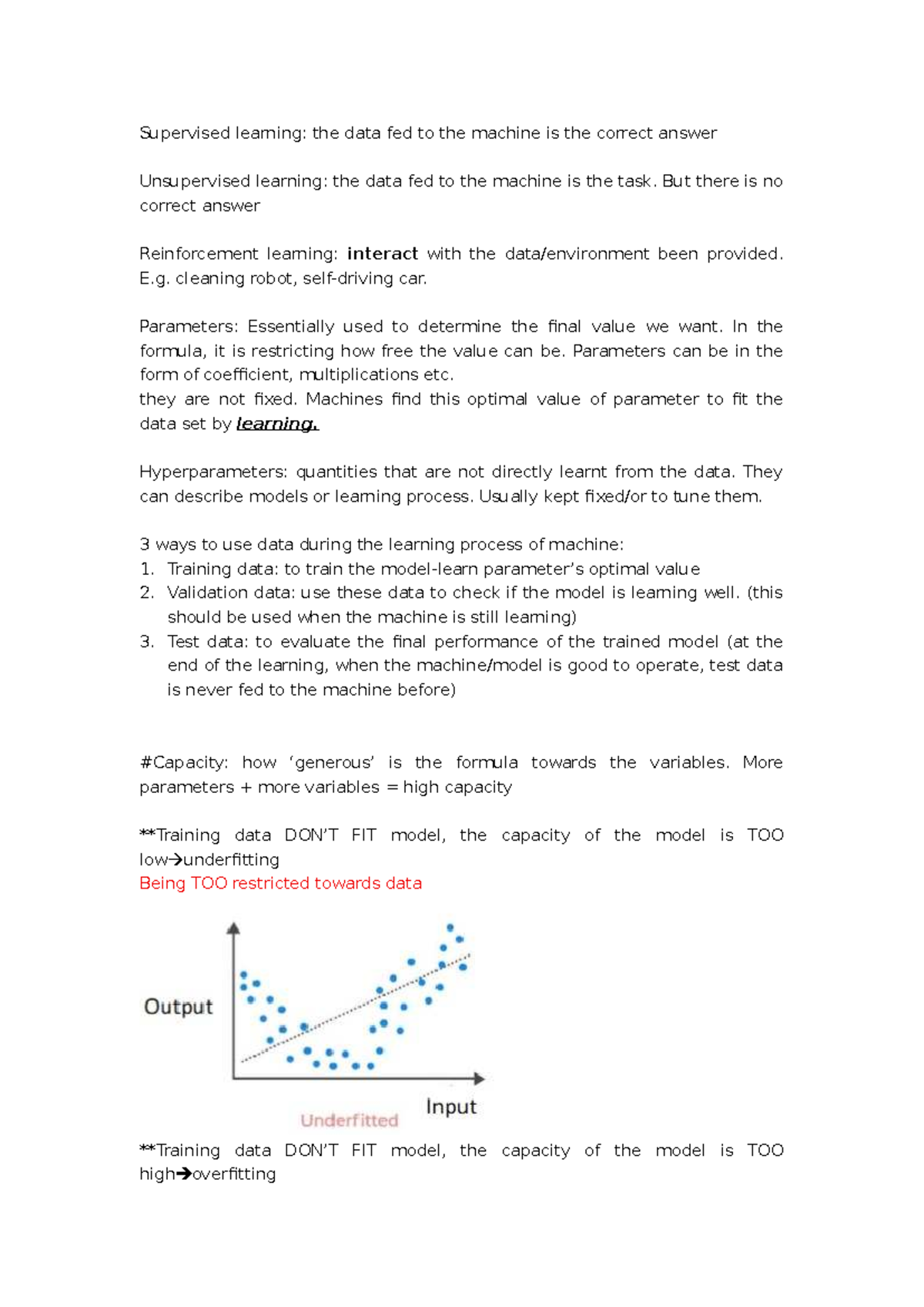 HS1502 Week 2: Supervised, Unsupervised & Reinforcement Learning Notes ...