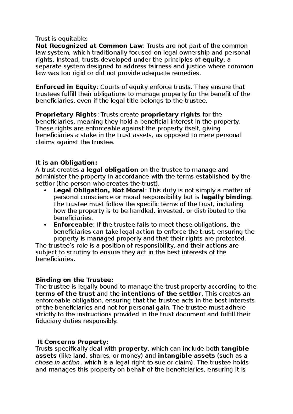 Trusts in Equity: Legal Obligations and Beneficiary Rights Explained ...