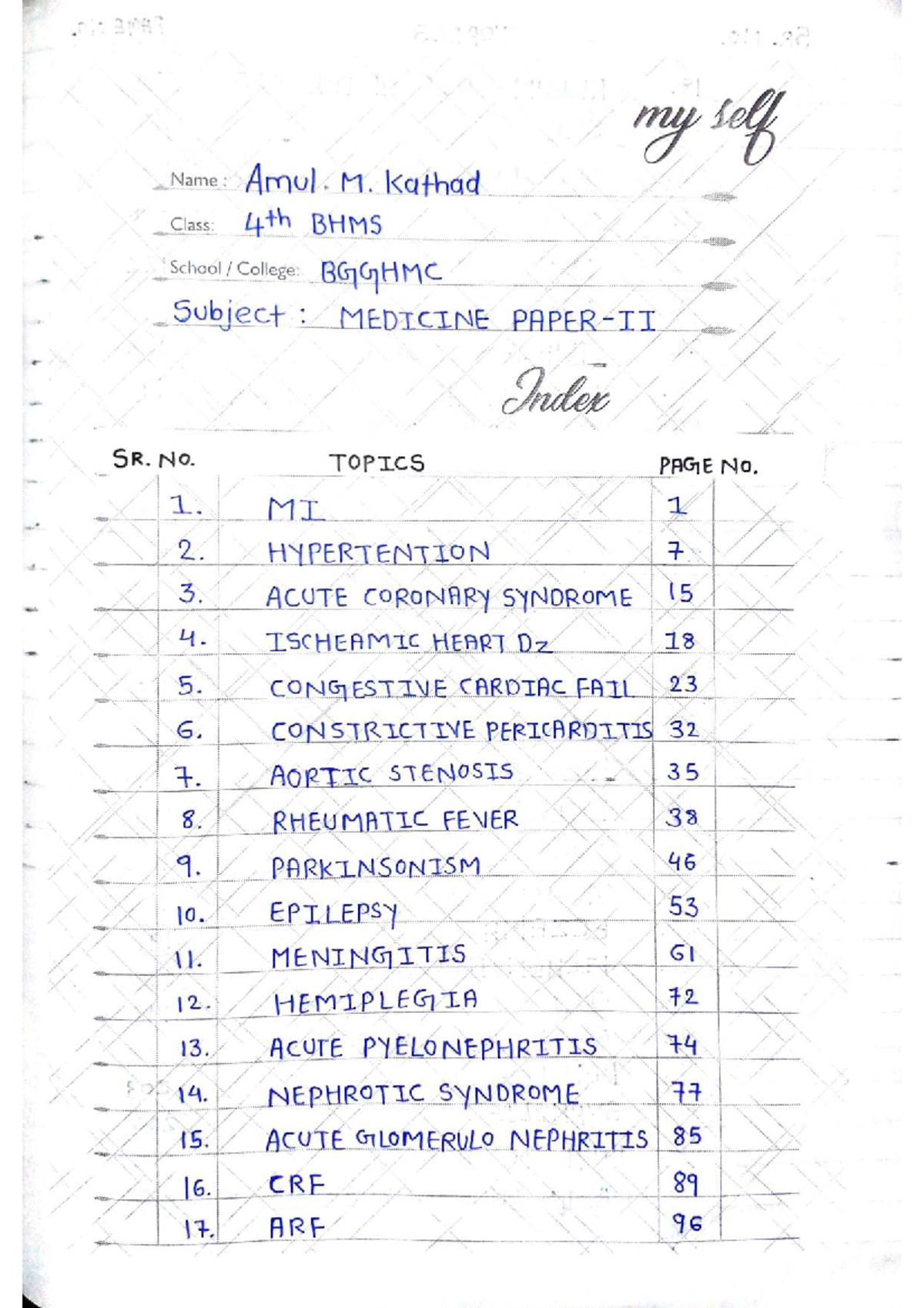 Practice of Medicine Paper 2: Comprehensive Notes on Key Topics - Studocu