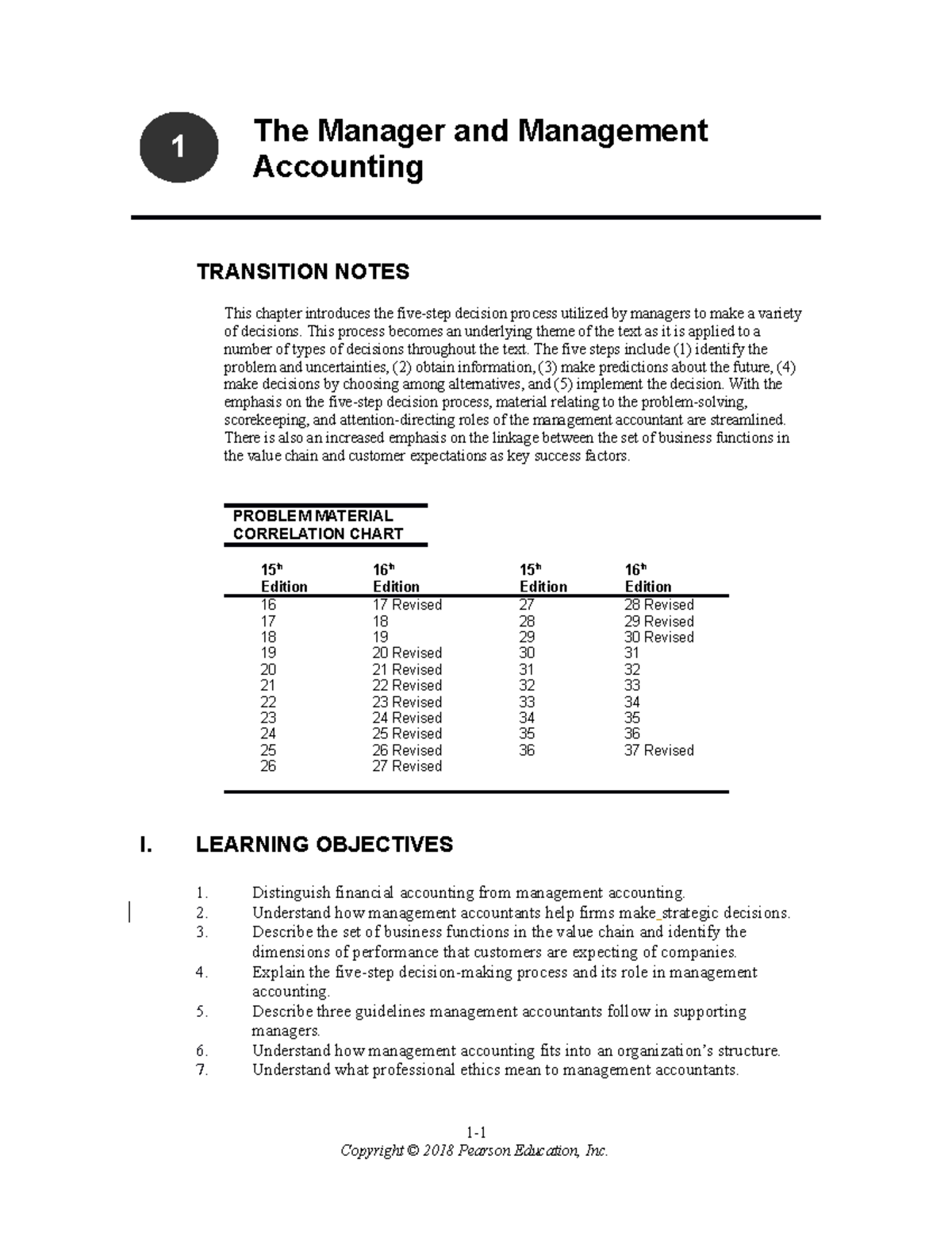 ACC 101 - Chapter 1 Summary: Managerial Accounting Insights - Studocu