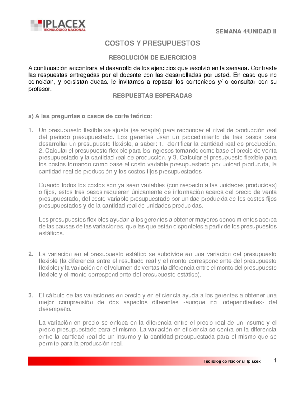 R4 - Clases de Costos y Presupuestos: Ejercicios Resueltos - Studocu