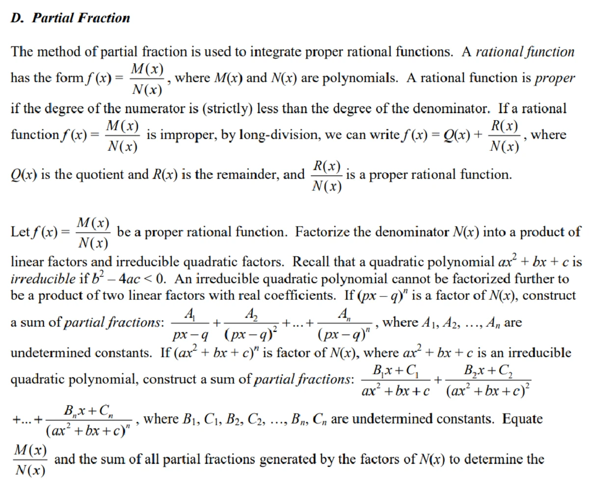 Calc 101 - Integration by Parts Summary Guide - Studocu