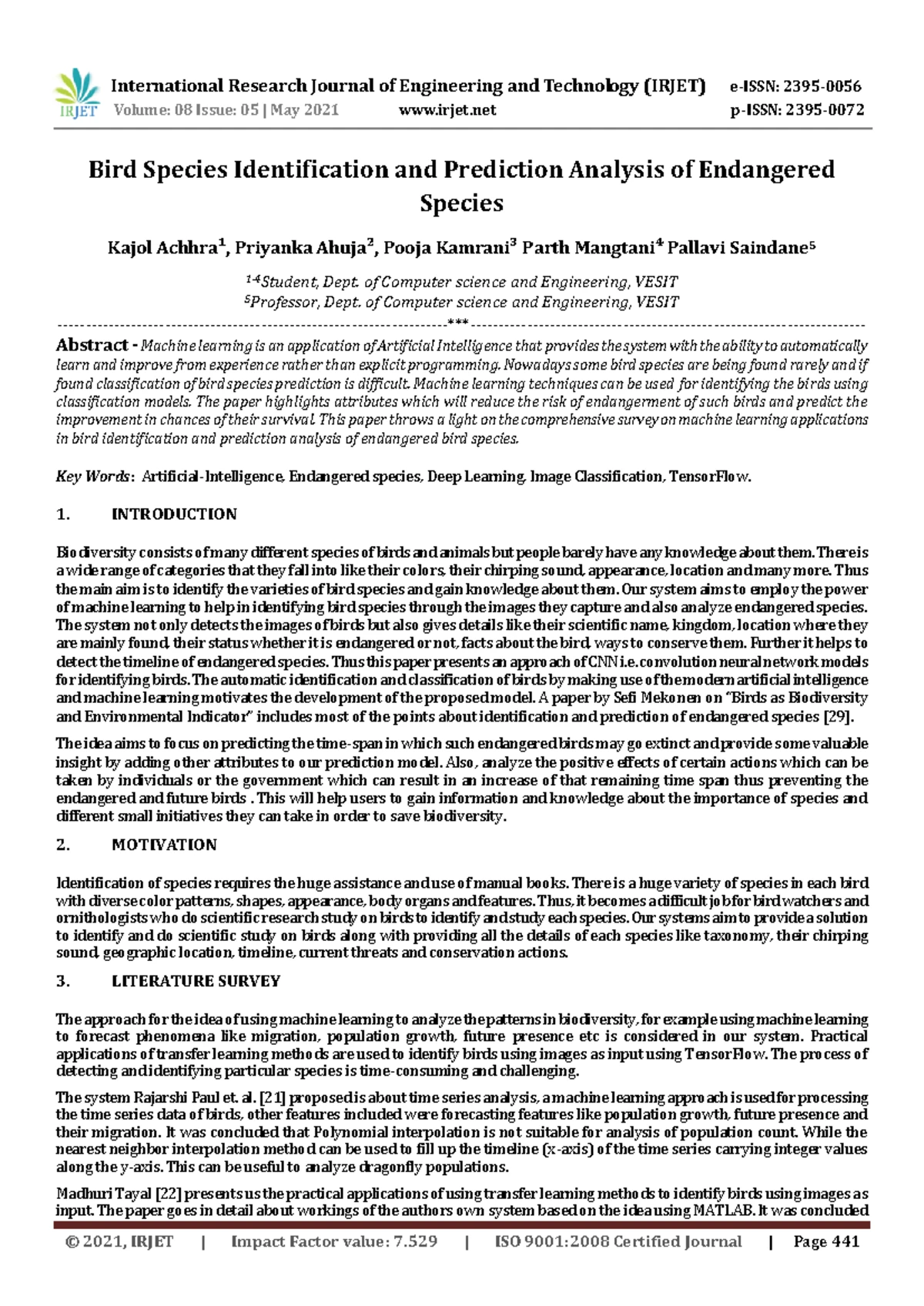 234657570 - Birds as Bioindicators of Environmental Health and Change ...