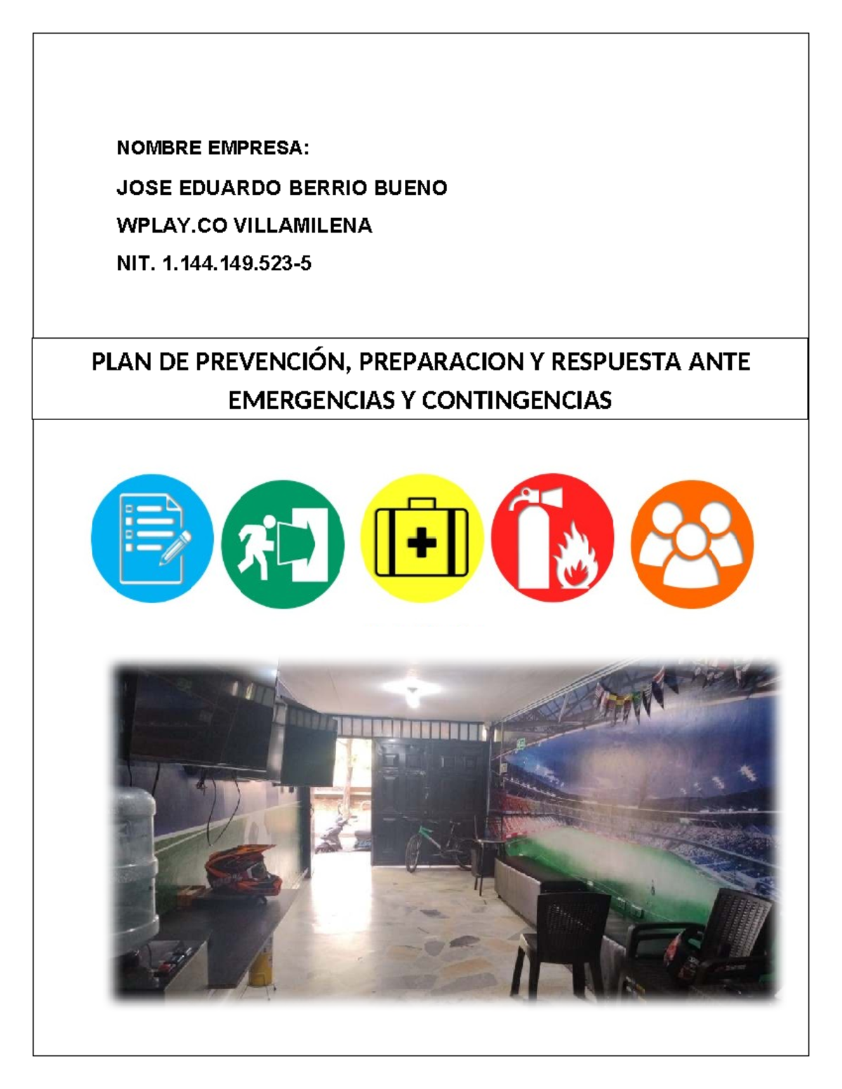 PLAN DE PREVENCIÓN Y RESPUESTA ANTE EMERGENCIAS WPLAY.CO - Studocu
