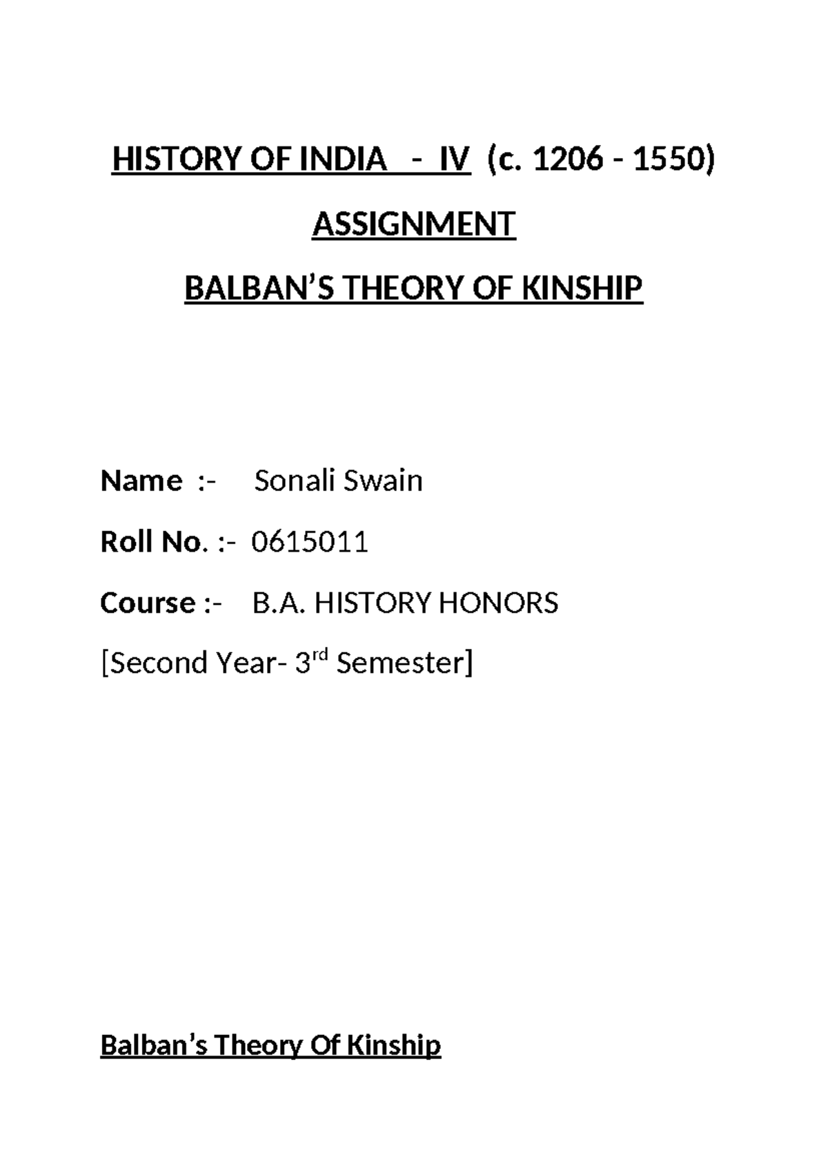 Balban's Theory of Kinship: Insights into Medieval Indian Monarchy ...