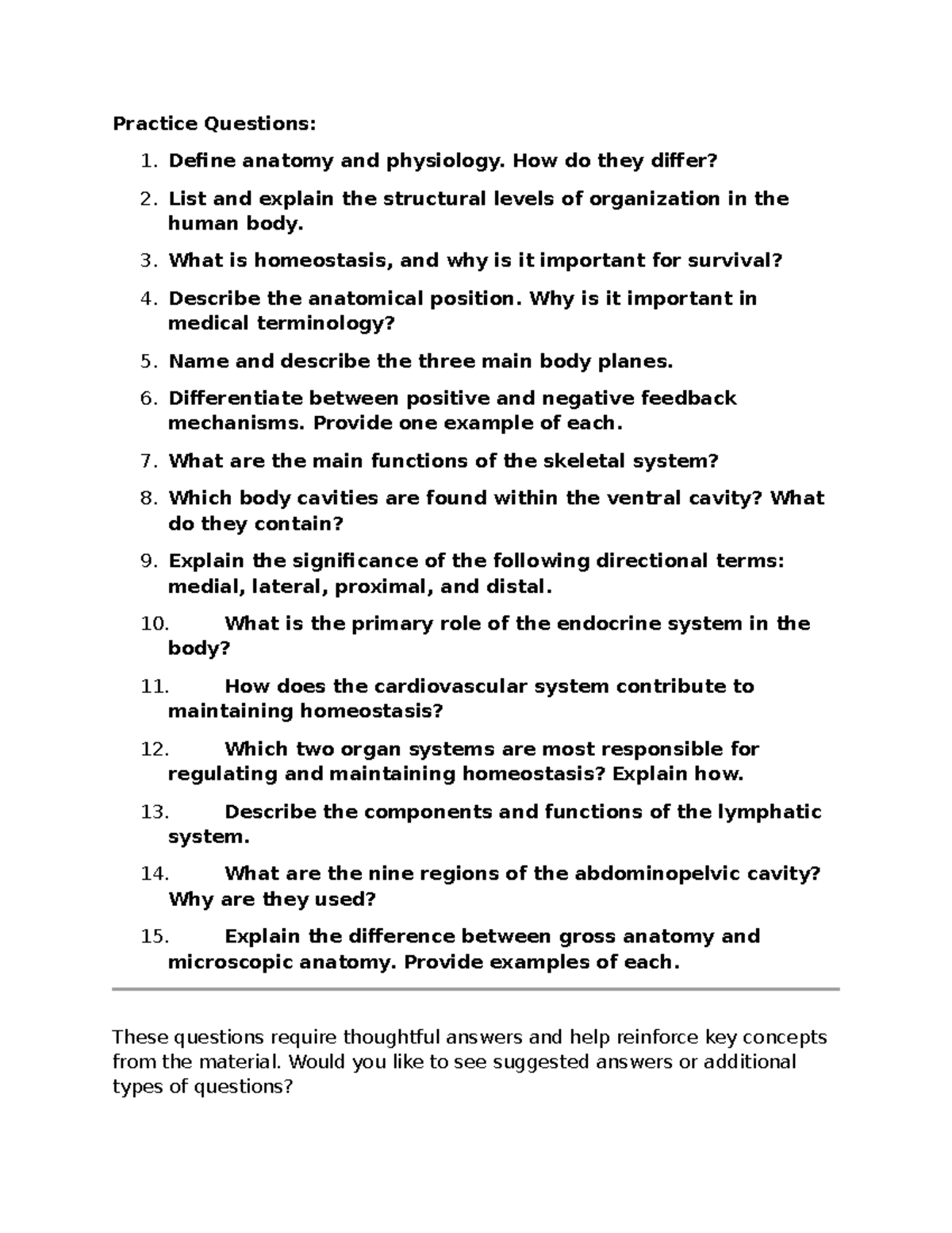 Anatomy 1: Key Practice Questions and Concepts Explained - Studocu