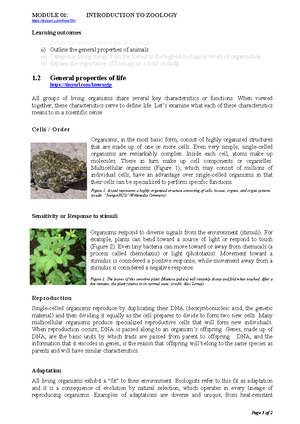 Module 7 Basic Ecological Concepts Lecture Notes 7.3 Characteristics of ...