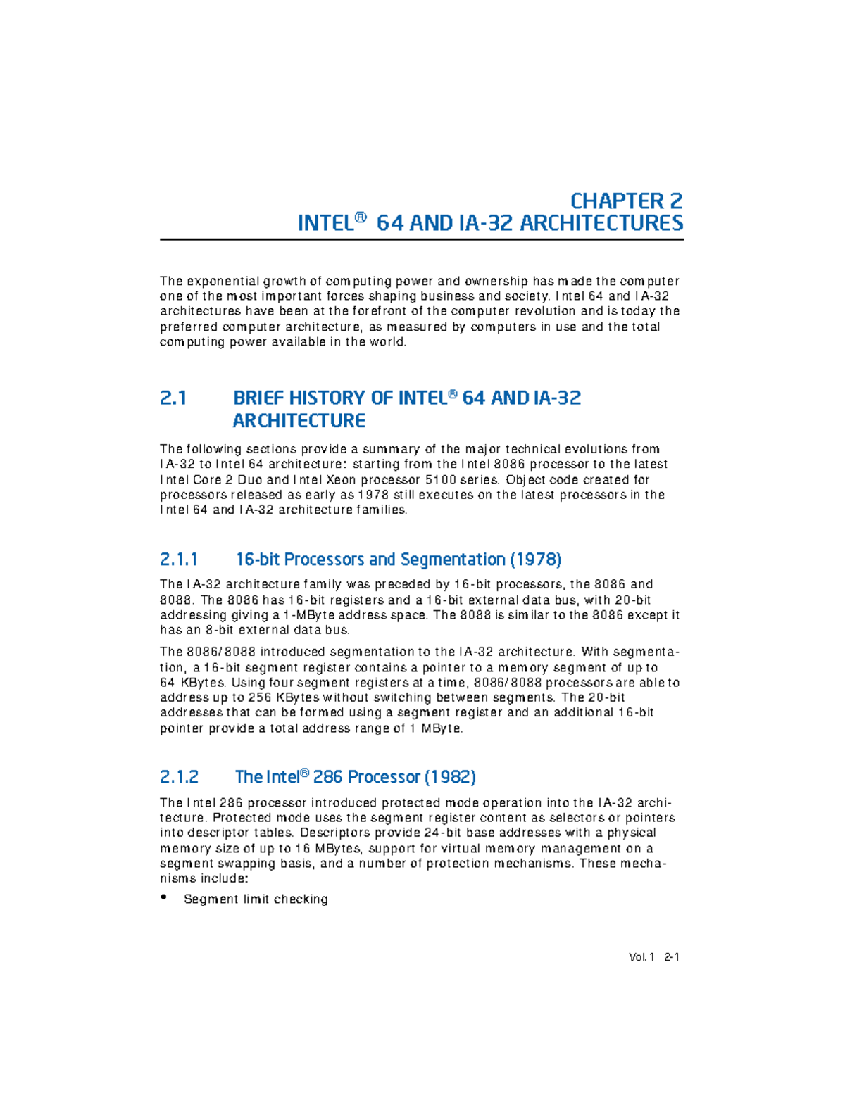IA32 1 33 58 - Intel 64 and IA-32 Architectures Overview (Chapter 2 ...