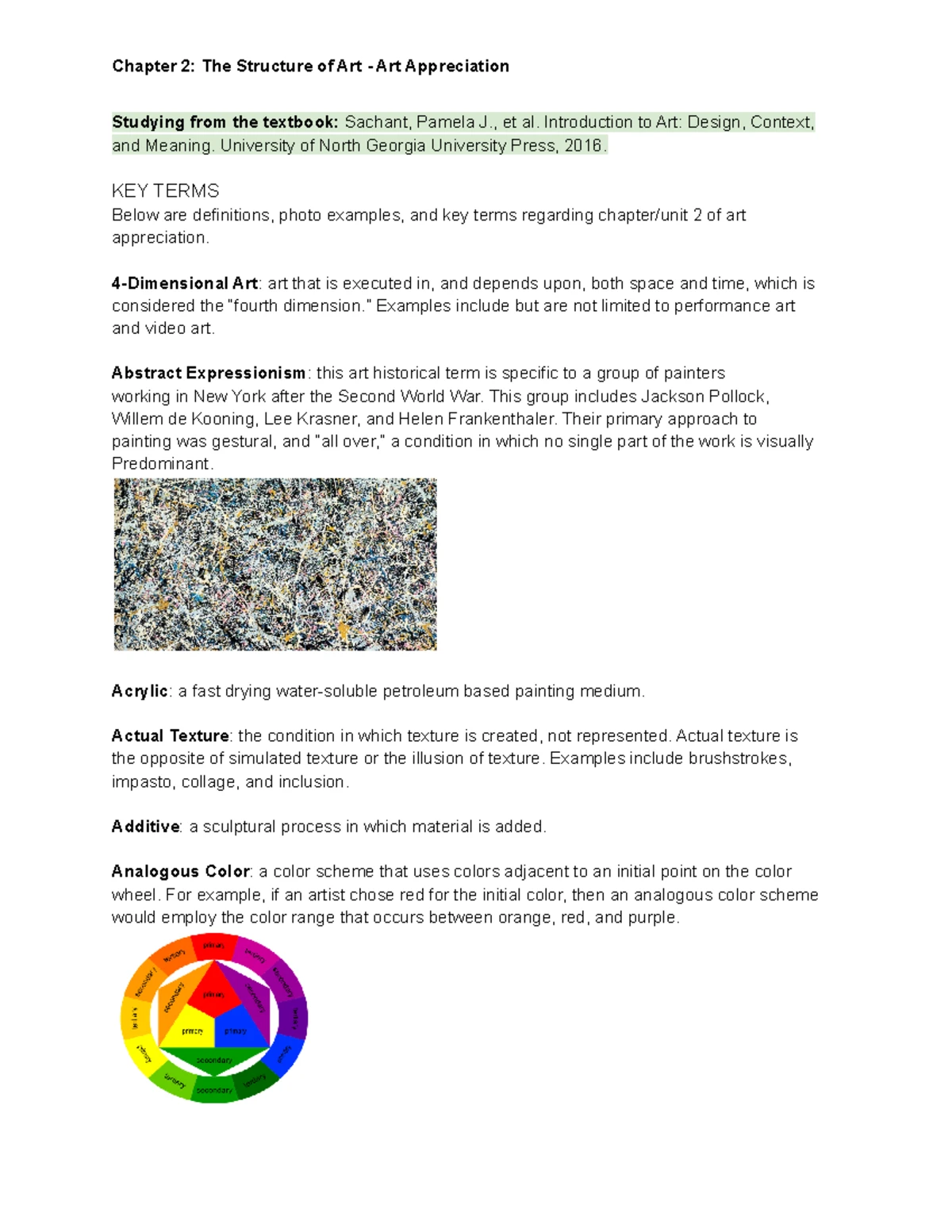 Unit 4 Discussion Describing Art - Unit 4 Discussion Post Assignment ...