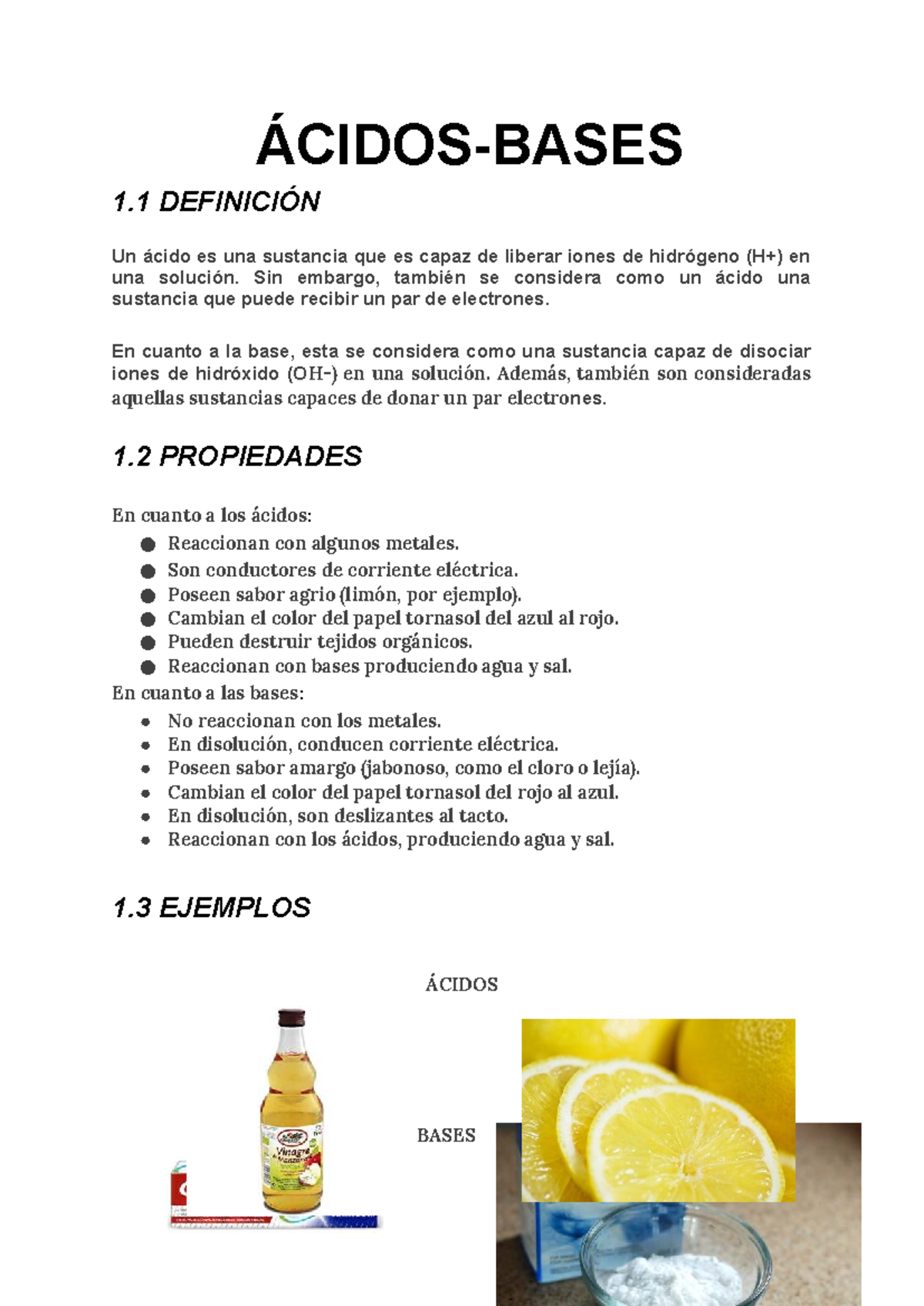 Ácidos y Bases: Definiciones, Propiedades y Ejemplos - Química 101 ...