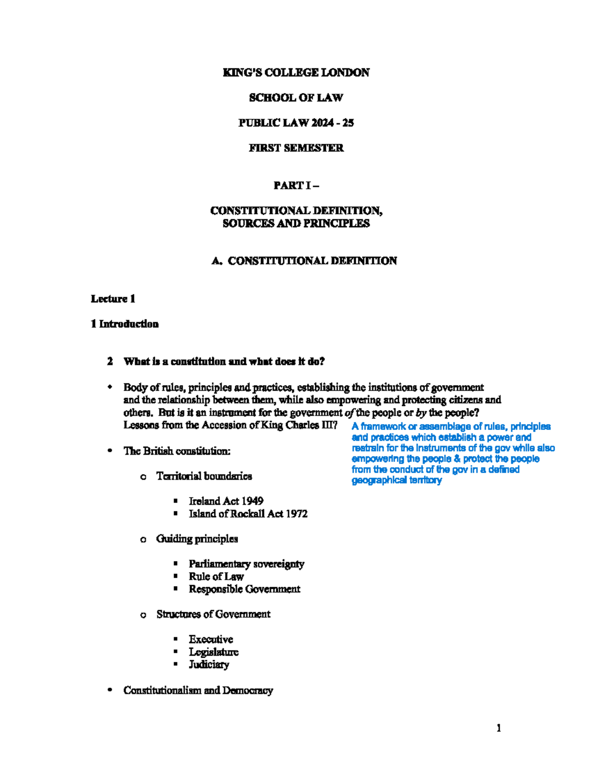 Public Law 2024-25: Constitutional Definitions, Sources & Principles ...