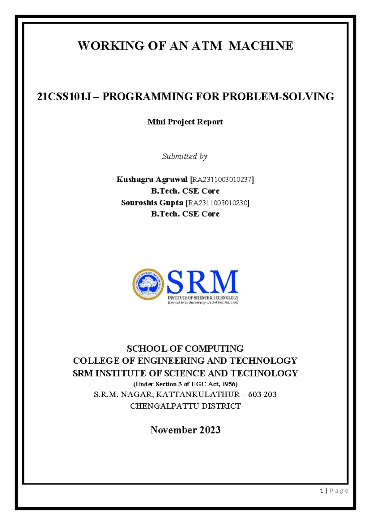 RA2311003010227 - Stock Trading System Mini Project Overview for PPS ...