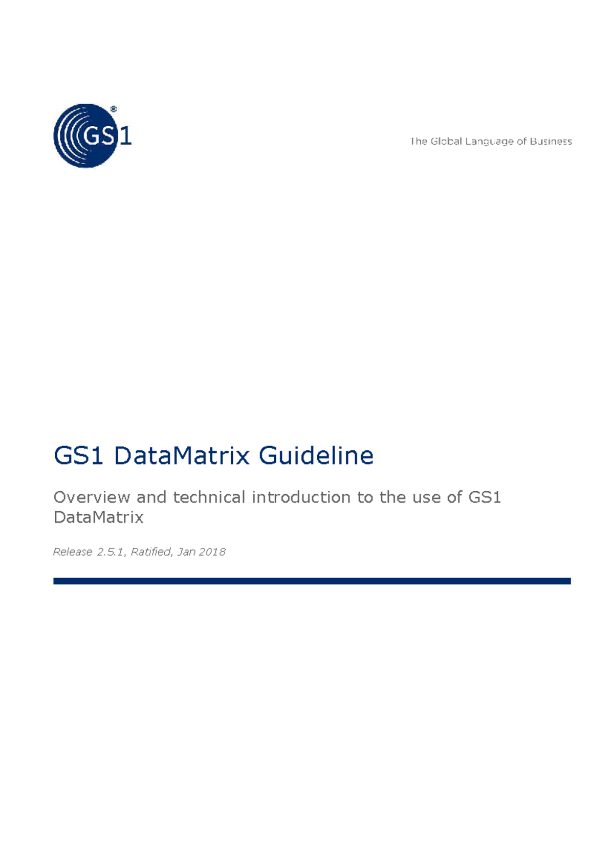 GS1 DataMatrix Guideline: Technical Overview and Implementation ...