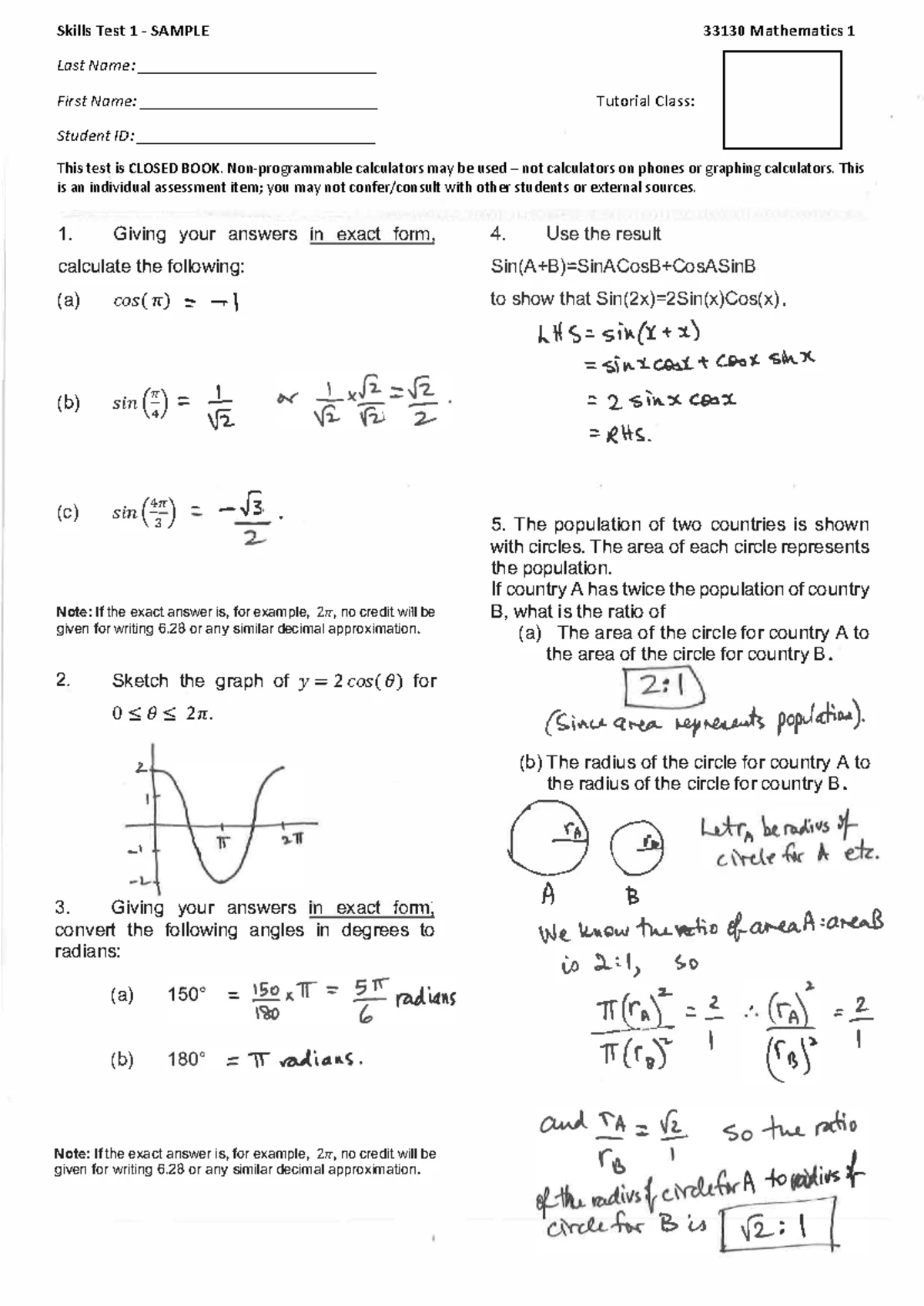 F1.2 - Financial Mathematics: Earning & Managing Money Test Solutions ...