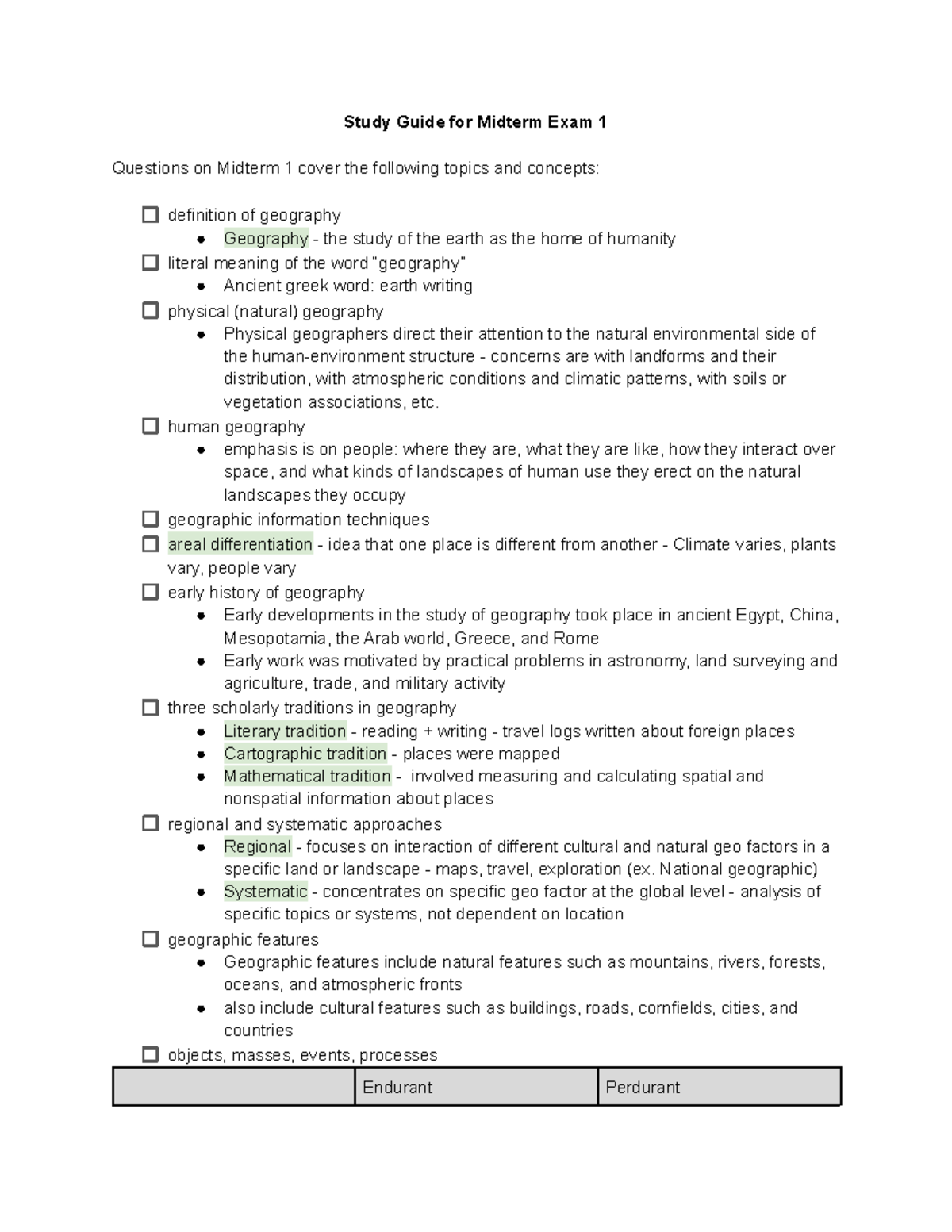 Geog 5 Midterm 1 Study Guide: Key Geographic Concepts & Themes - Studocu