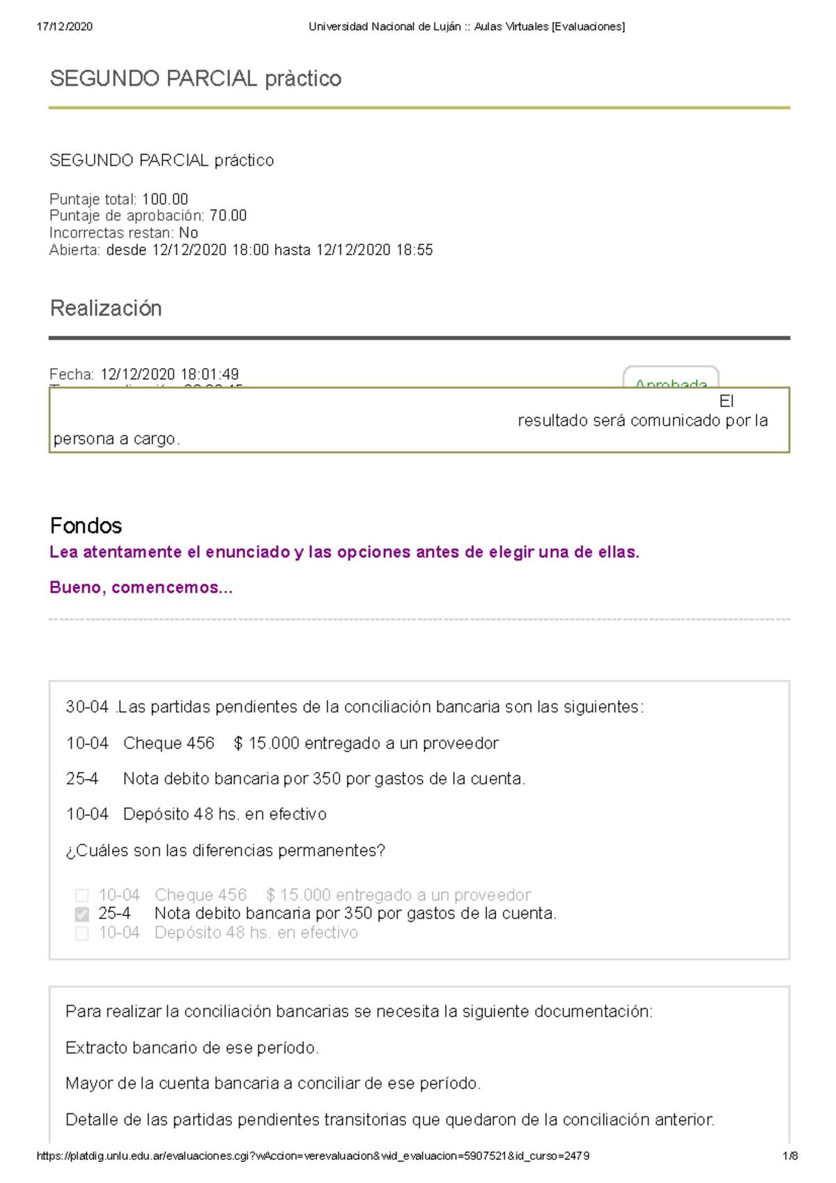 Segundo Parcial Práctico de Contabilidad 1 - 12/12/2020 - Studocu