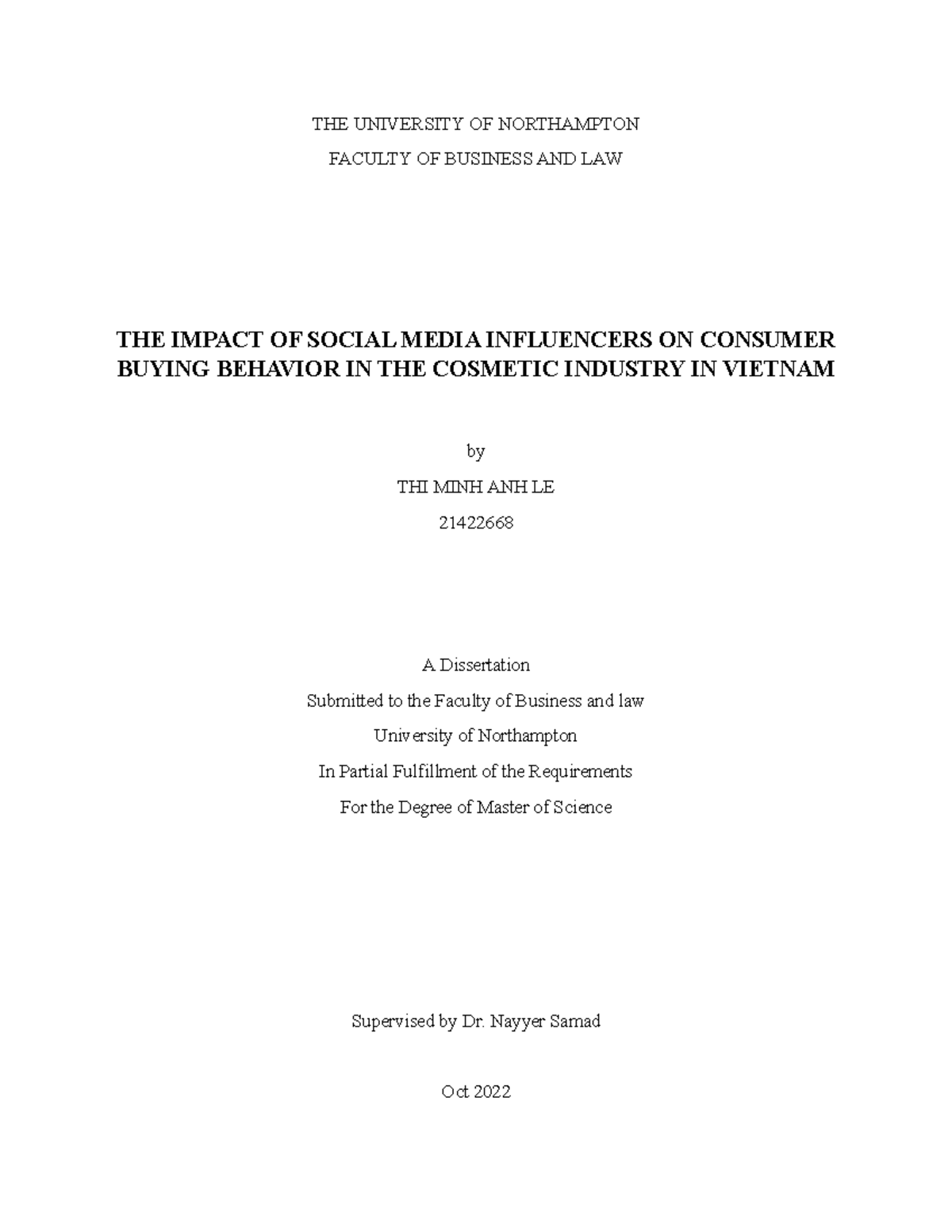 The Impact of Social Media Influencers on Consumer Buying Behavior in ...