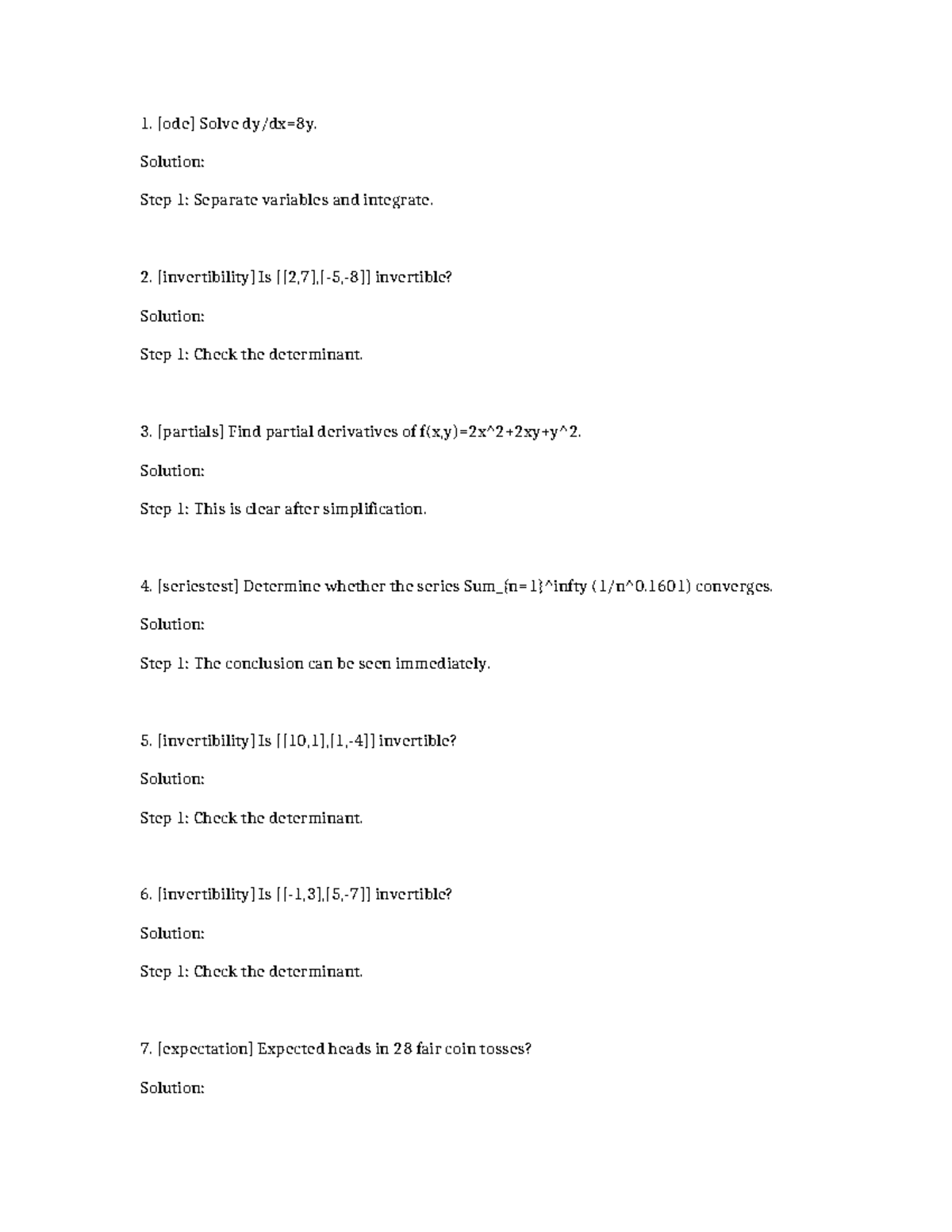 Math 2391 ODE Solutions: Step-by-Step Guide - Studocu