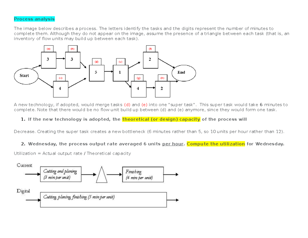 ADM 3301 Midterm & Quiz Process Analysis Solutions - Studocu