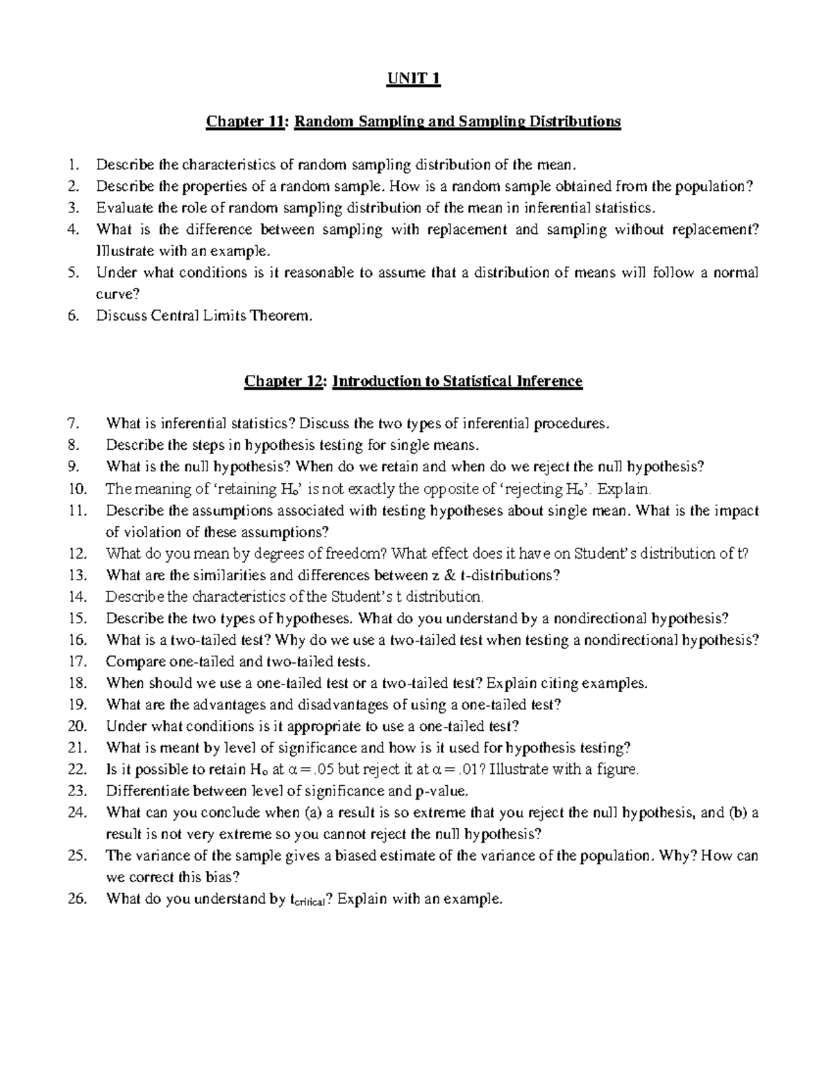 UNIT 1: Chapter 11 & 12 - Random Sampling & Statistical Inference ...