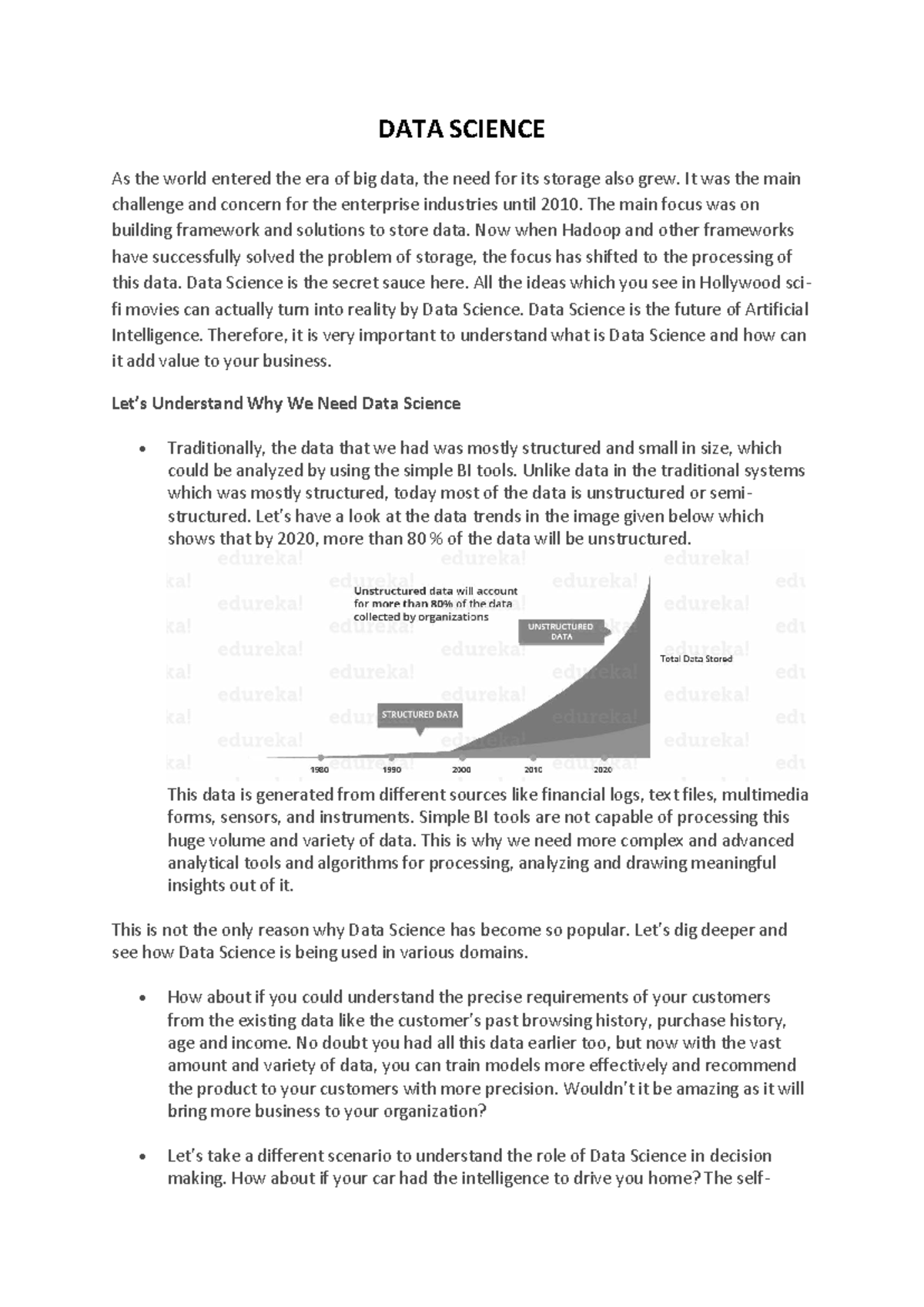 DATA SCIENCE 2 - Lecture Notes on Data Science Lifecycle and Skills ...