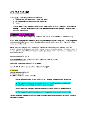 Civ Pro 4th Week Lecture Notes: Understanding Pleadings and Relief
