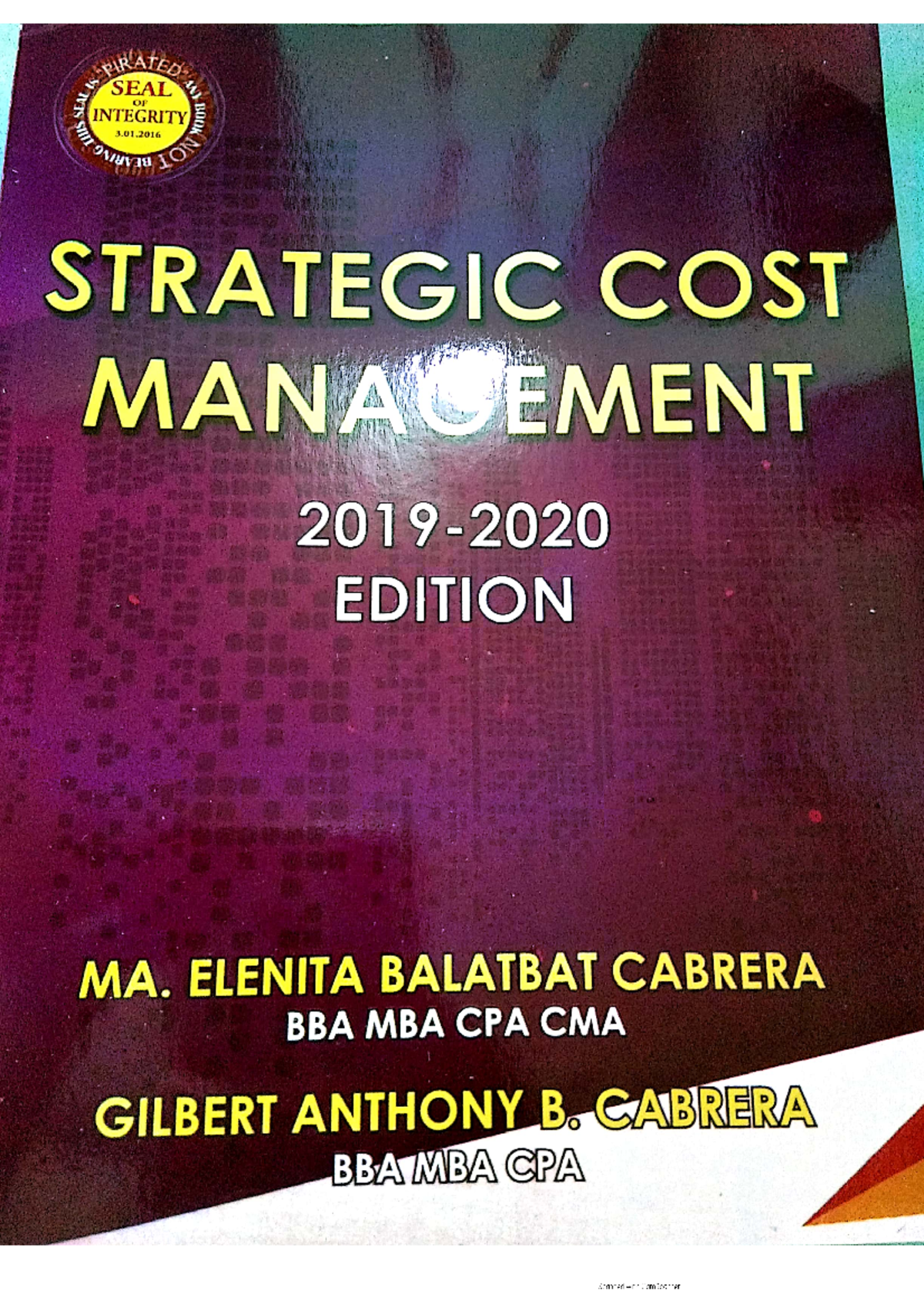 Strategic Cost Management - Cabrera (Ch. 11 & 12 Summary) - Studocu