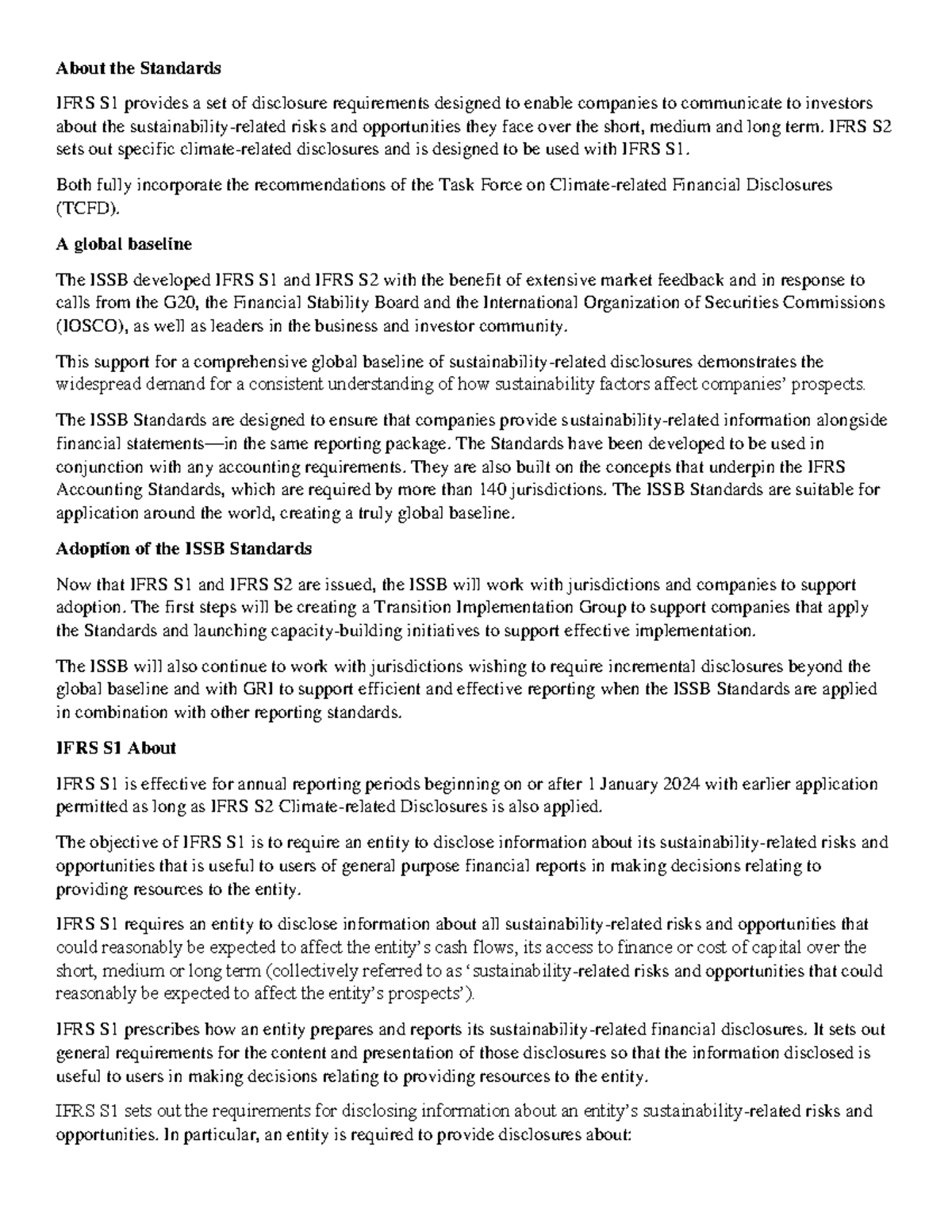 IFRS S1 & S2: Key Insights on Sustainability & Climate Disclosures ...
