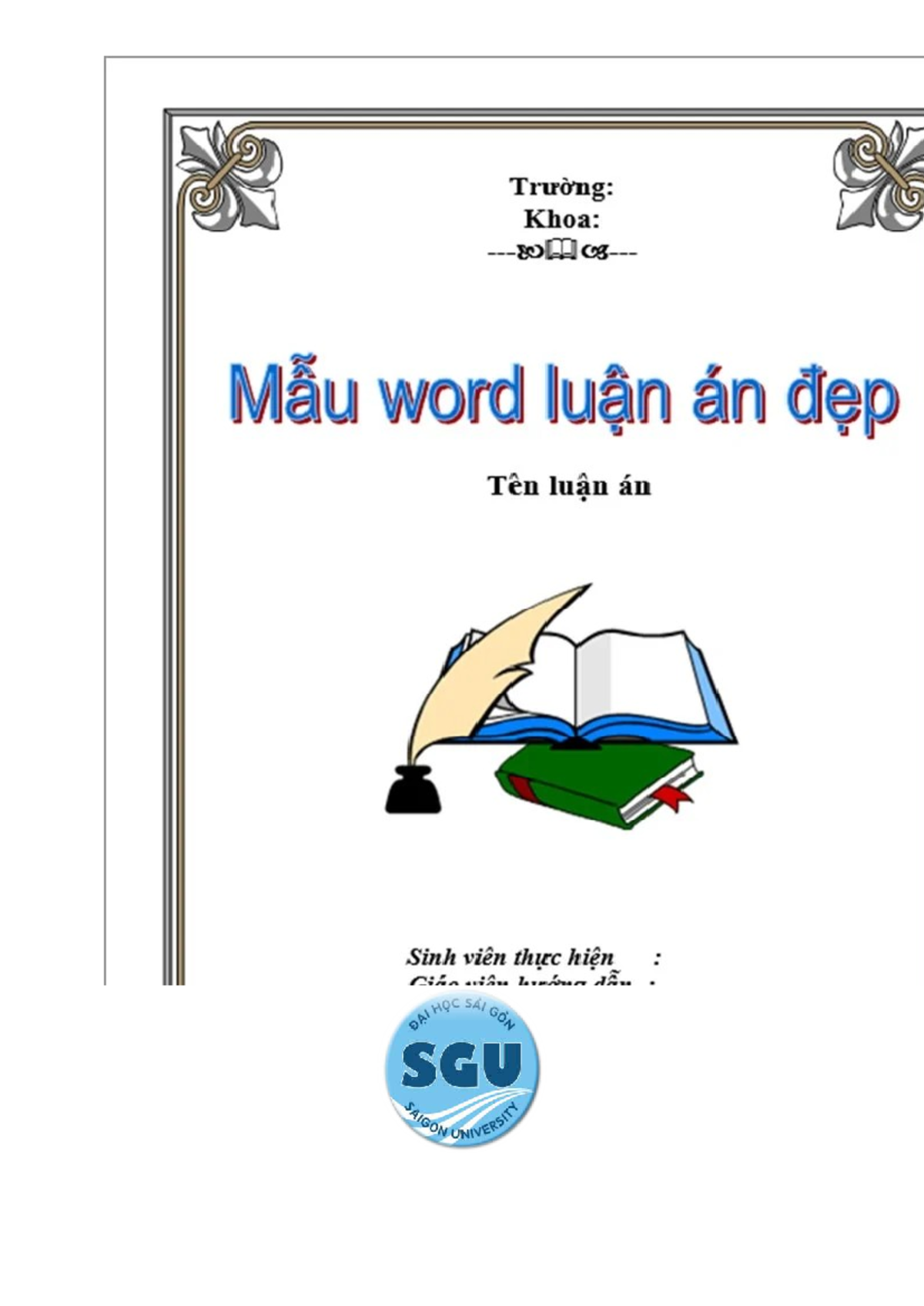 Cover Thesis SGU - dsasda - Quản lý giáo dục - ỦY BAN NHÂN DÂN THÀNH PH ...