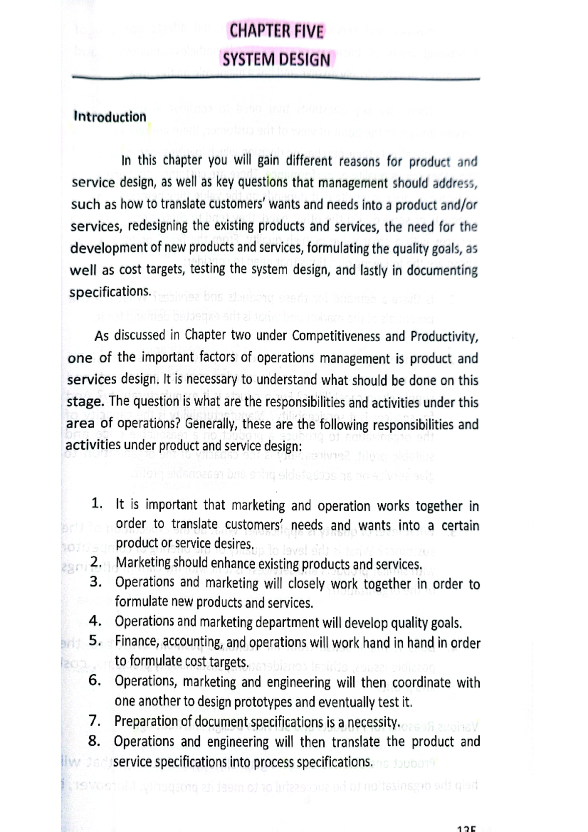 Chapter-5-OPm - None - CHAPTER FIVE SYSTEM DESIGN Introduction In this ...