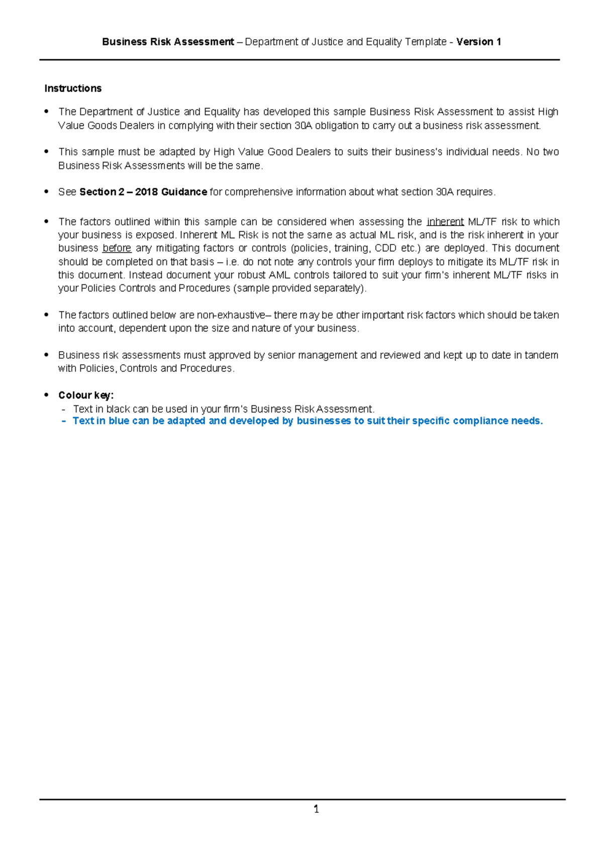 HVGD Compliance Risk Assessment Guide for High Value Goods Dealers ...