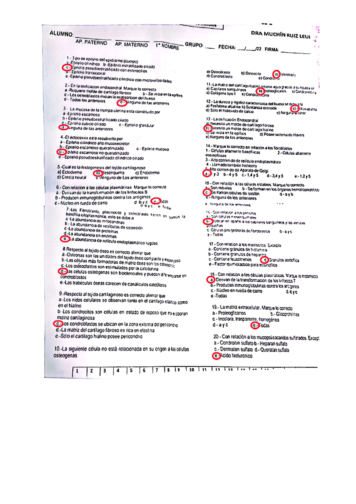 Examen Final UCV de Histología: Epitelios y Tejidos  - Document Preview