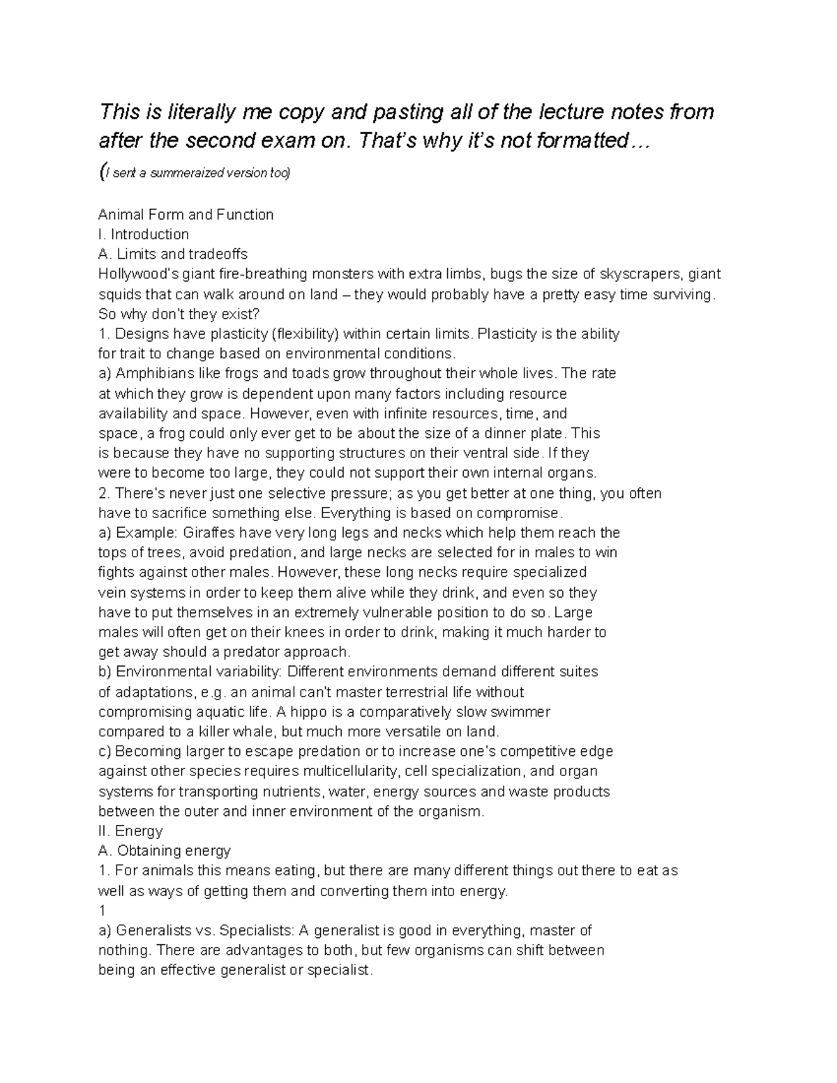 BIO 301 Final Exam Study Guide: Essential Concepts in Animal Ecology ...