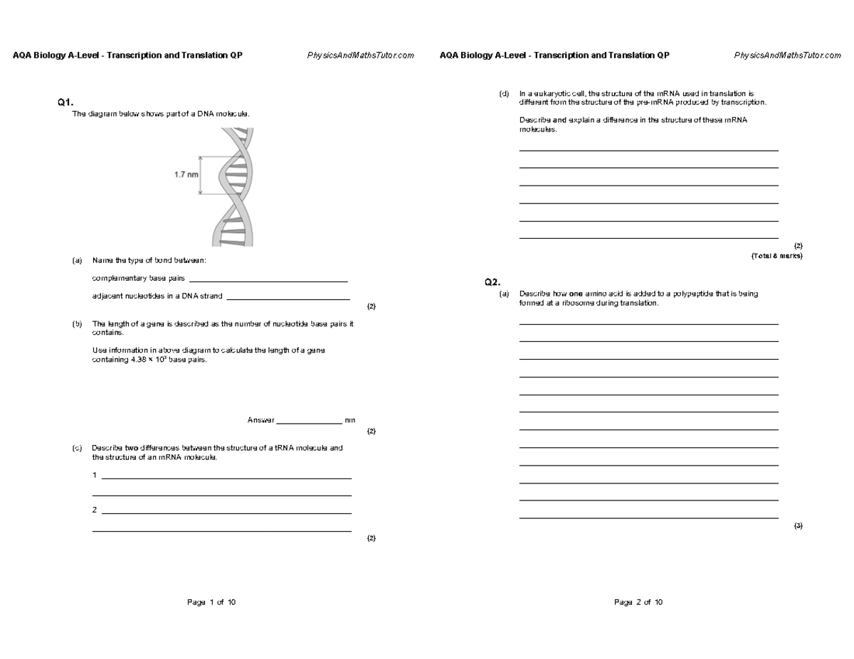 AQA A Level Biology: Homeostasis Lesson Guide and Revision Notes - Studocu