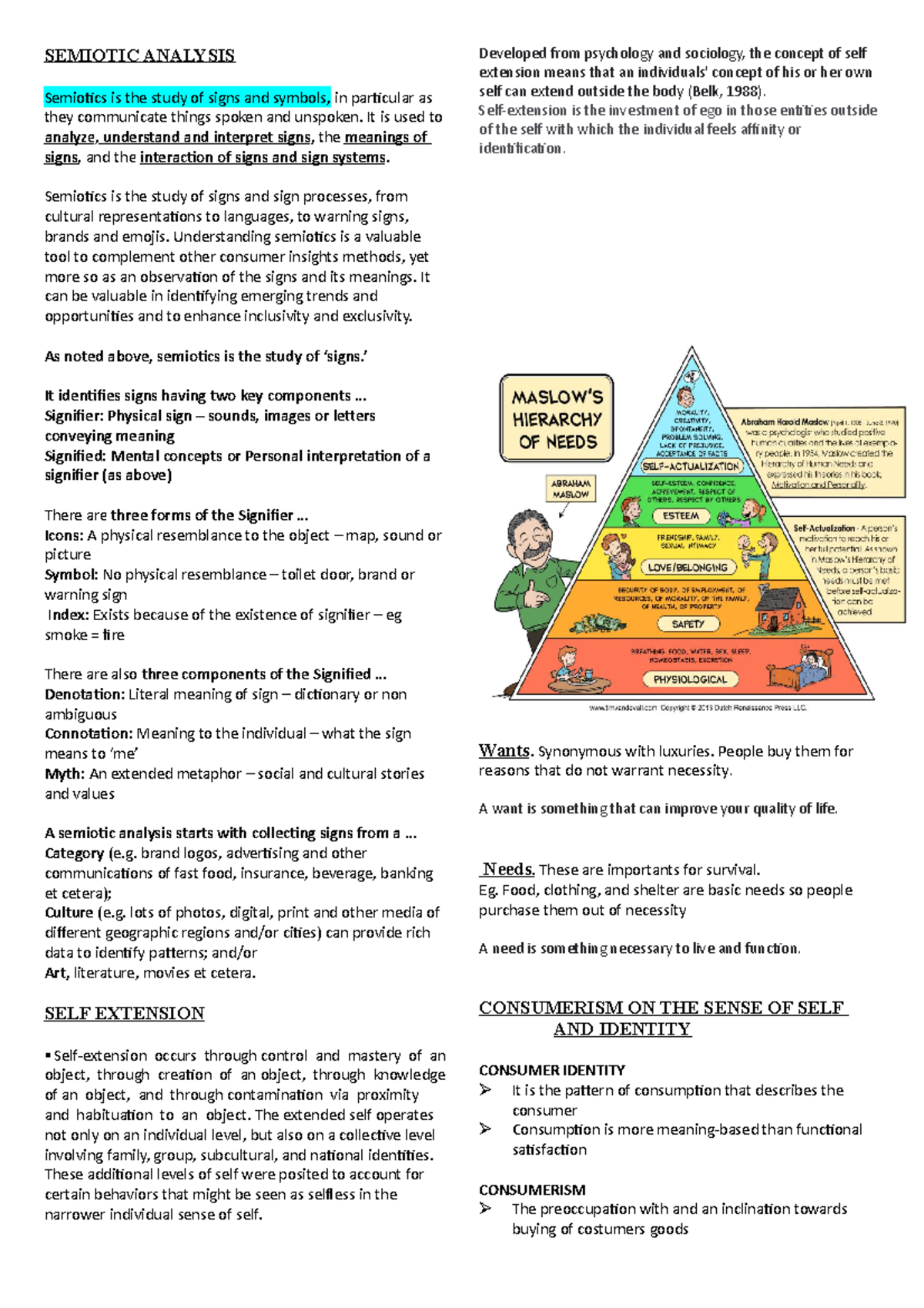 Uts-recit - Reviewer - SEMIOTIC ANALYSIS Semiotics is the study of ...