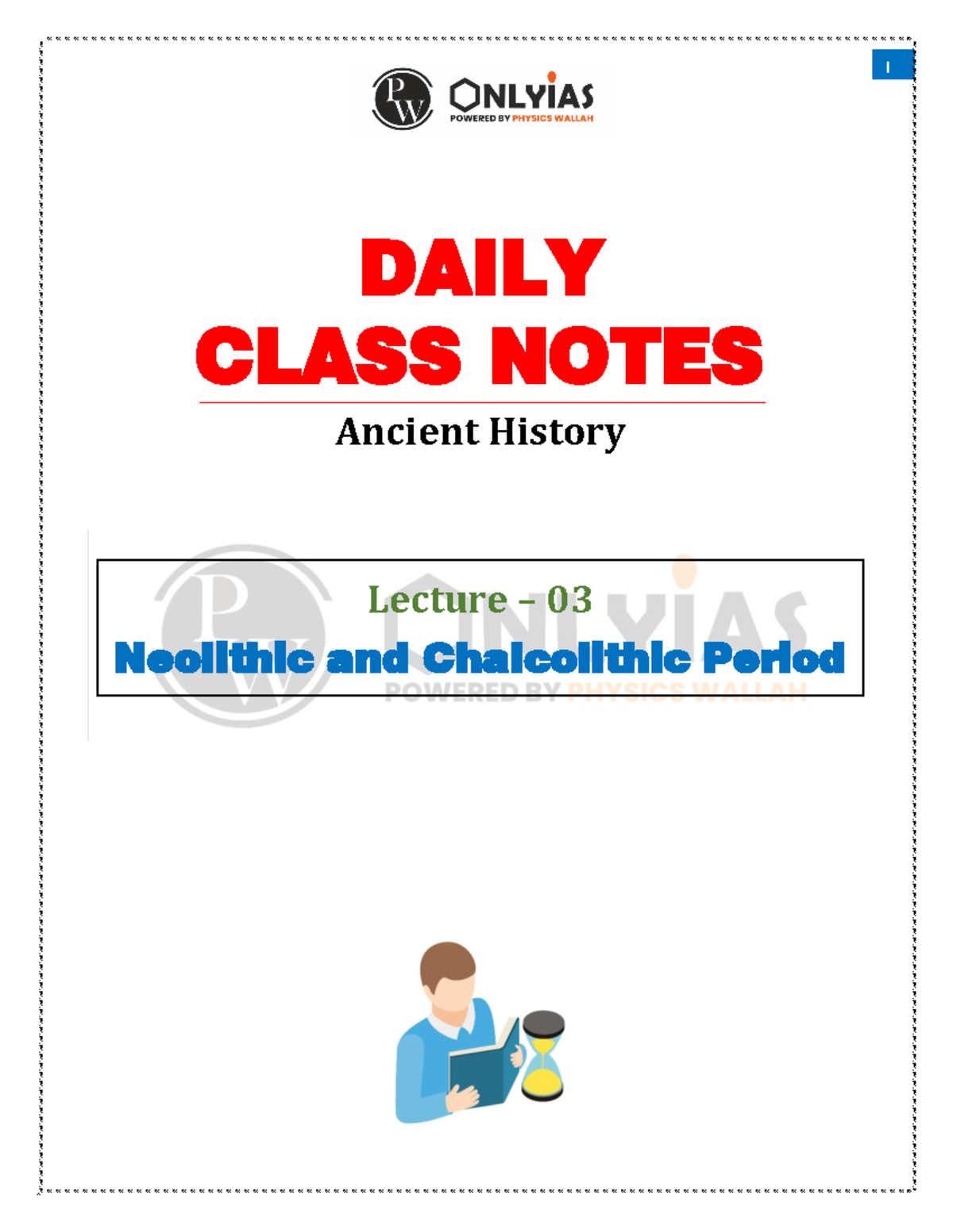 Lecture 03 - Neolithic & Chalcolithic Period: Class Notes on Ancient ...