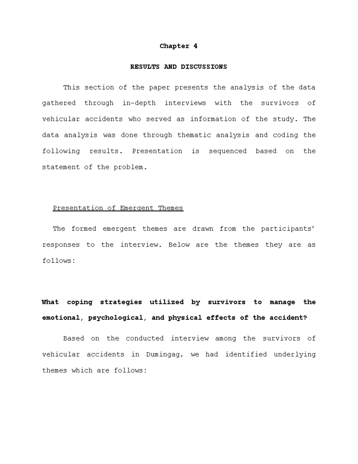 Chapter 4 - Research Material - Chapter 4 RESULTS AND DISCUSSIONS This ...