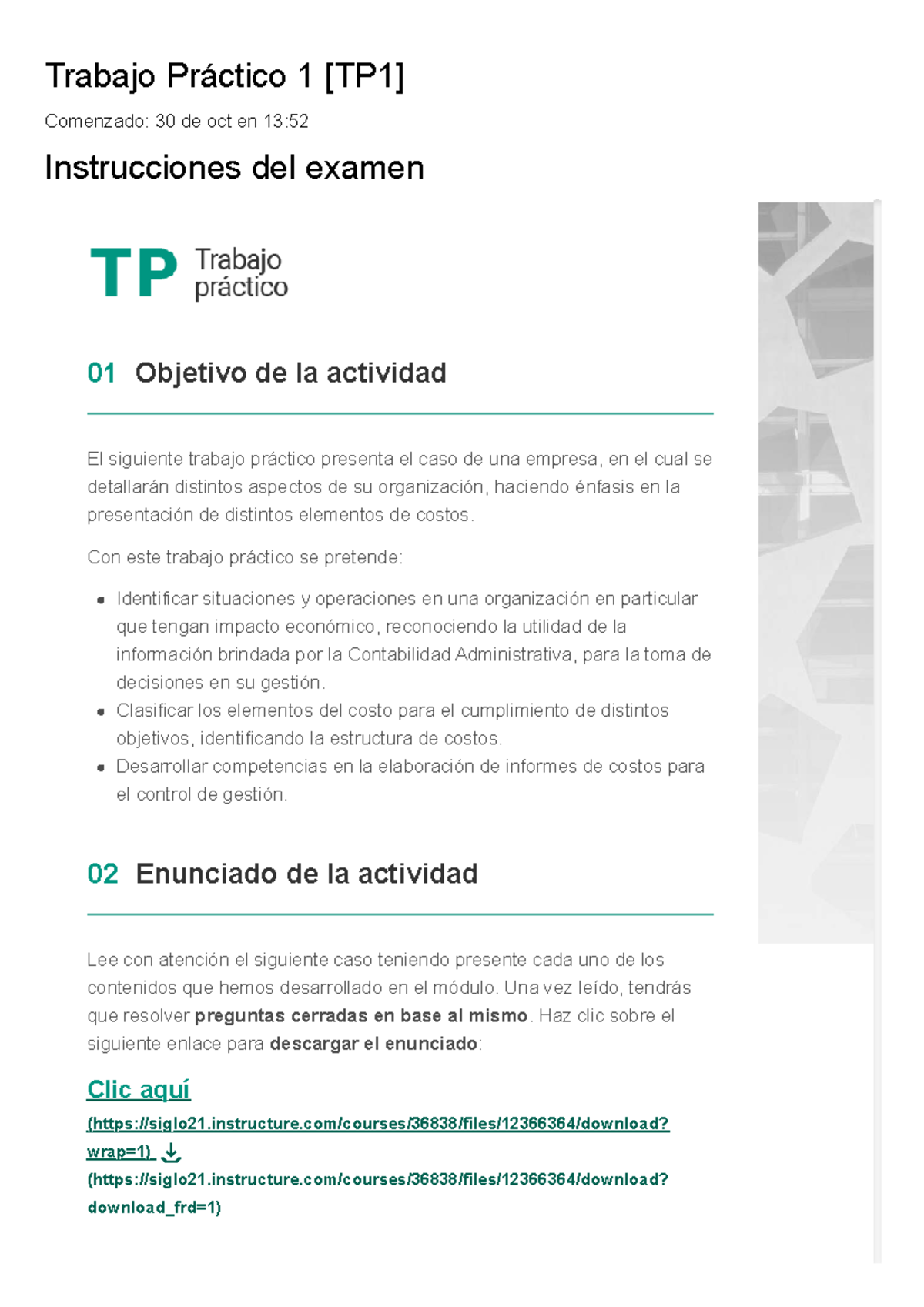 TP1 Contabilidad de Costos: Análisis de Costos y Ejercicios Prácticos ...