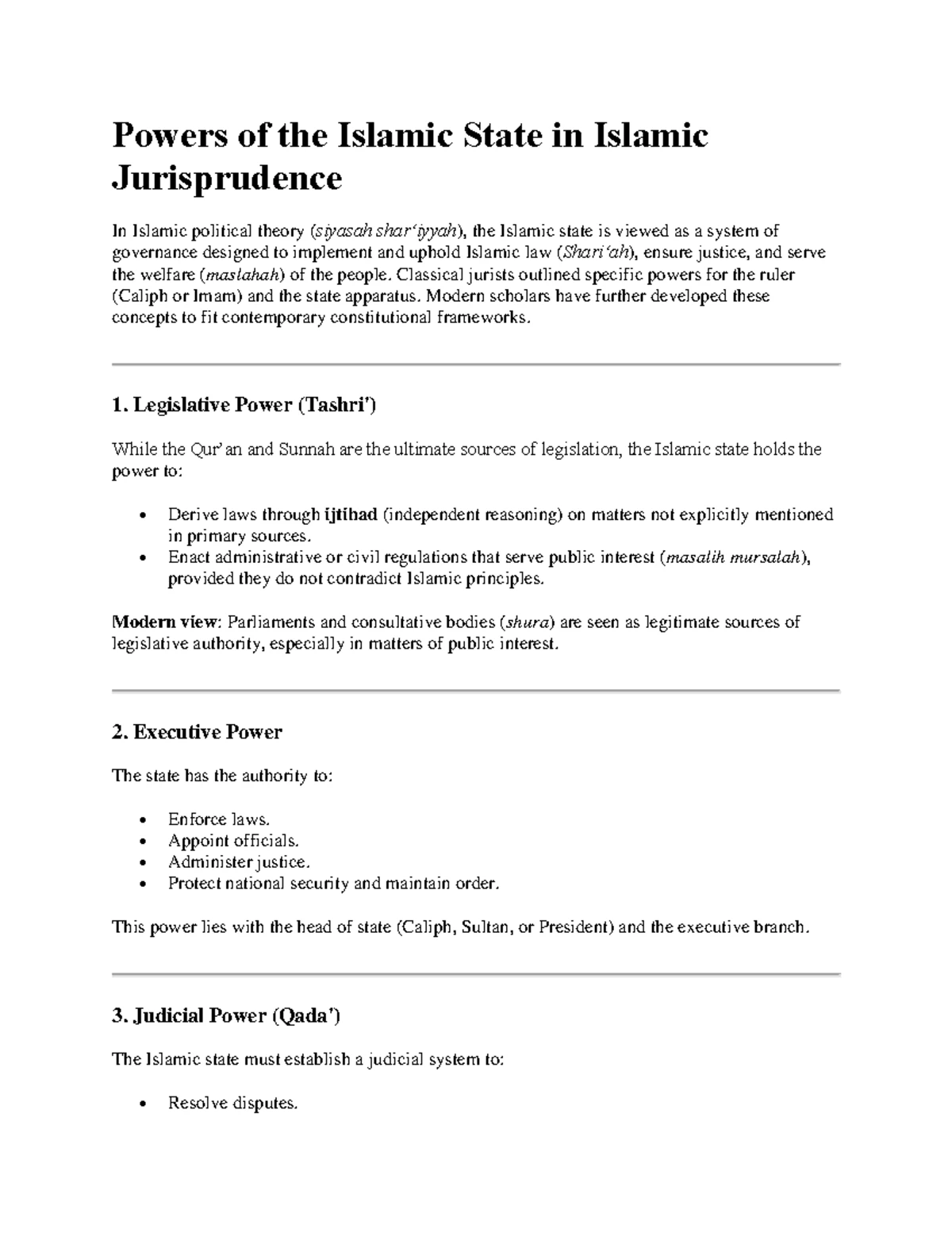 Islamic Rights and Obligations - Sadaf's Final Notes on Jurisprudence ...