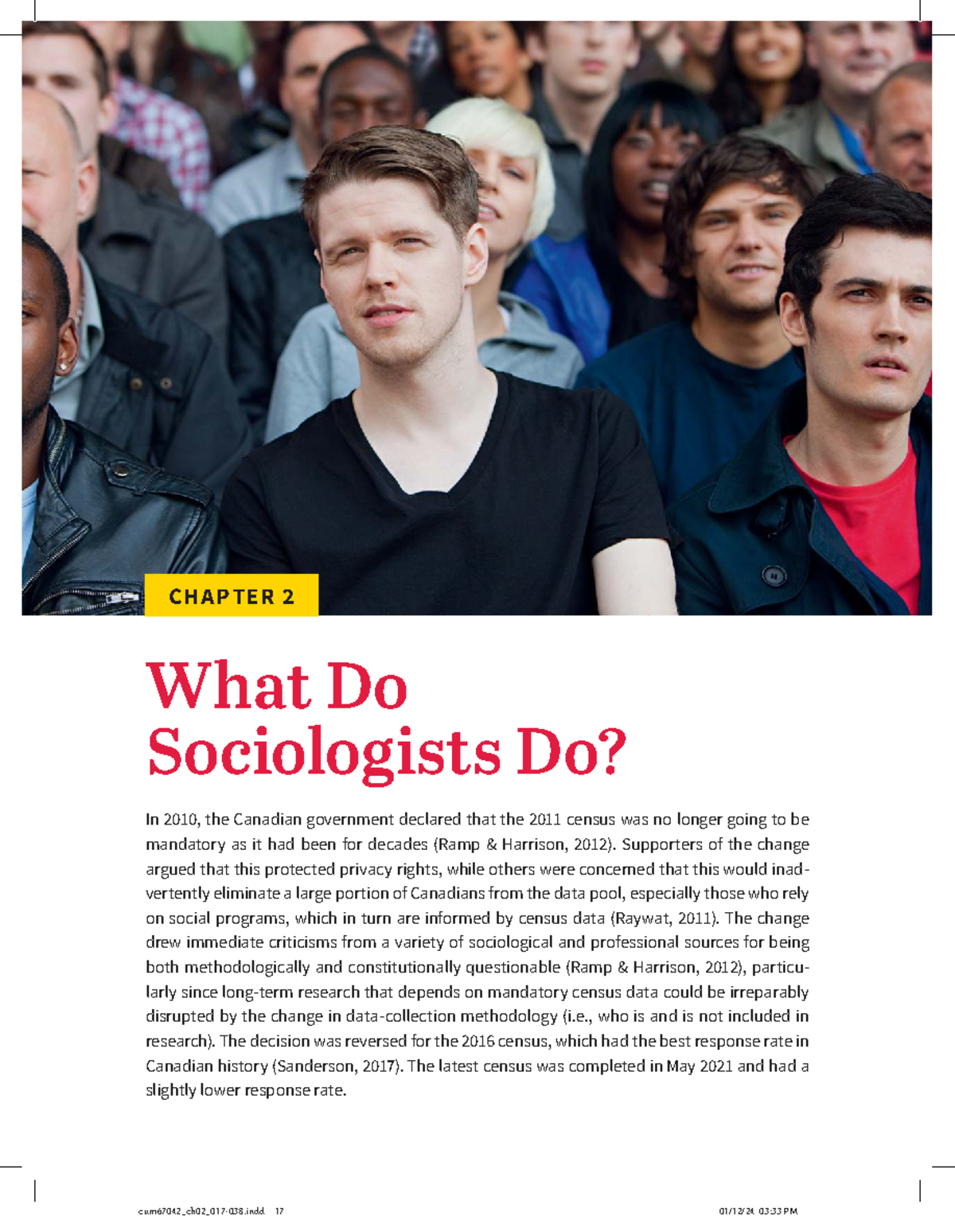 CHAPTER 2 SOC 101: Understanding Sociological Research and Theories ...