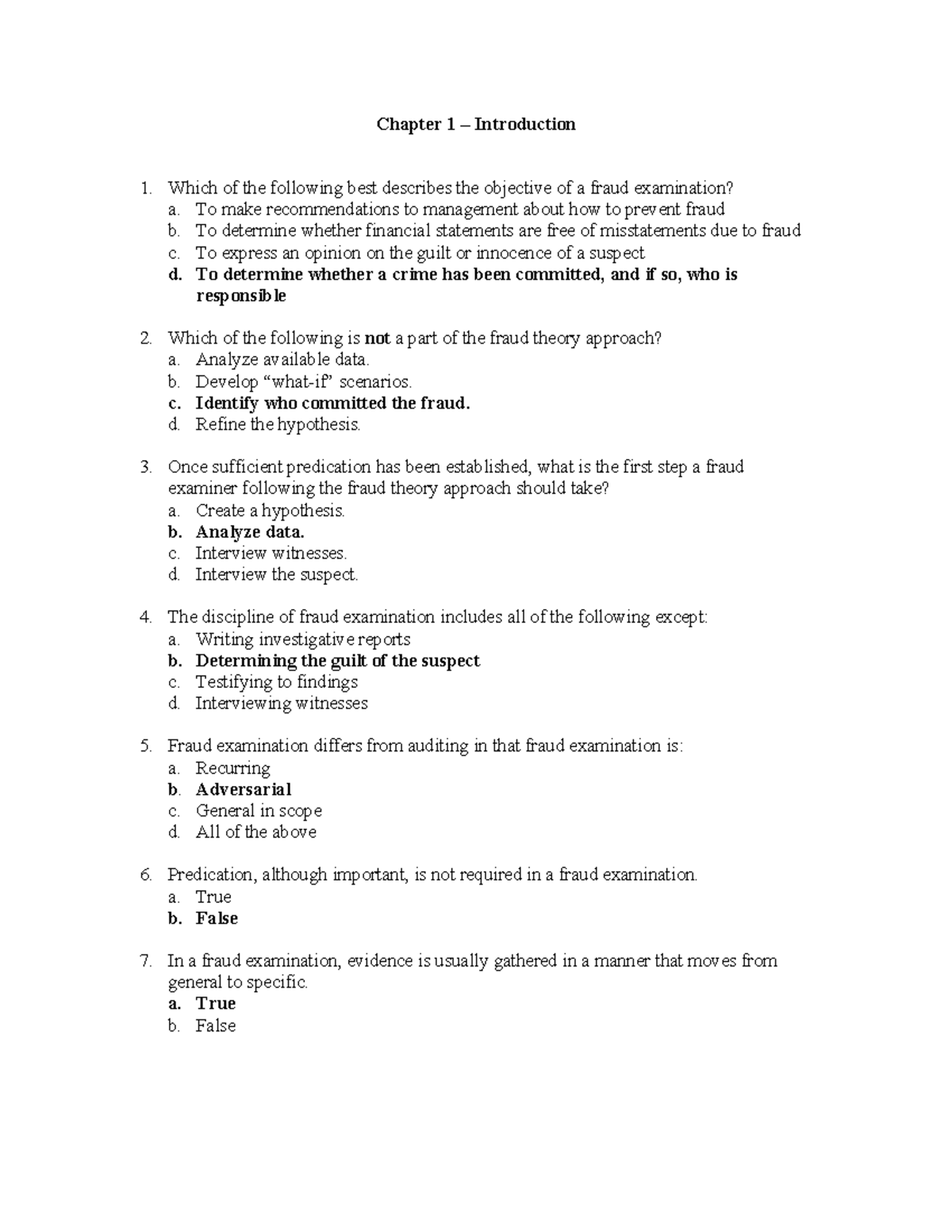Ch01 - Question bank chapter 01 - Chapter 1 – Introduction Which of the ...