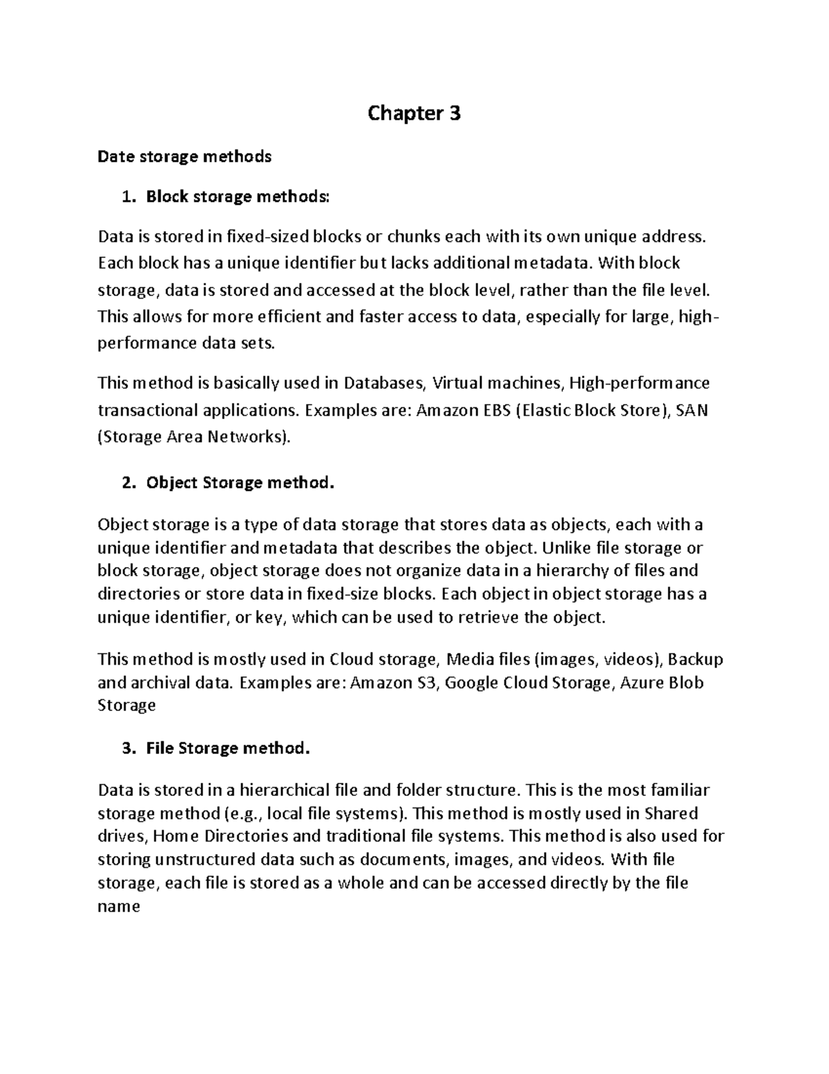 Storage Fundamentals: Chapter 3 - Data Storage Methods and Retrieval ...