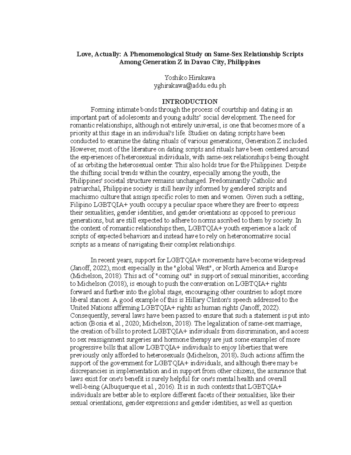 Hirakawa - Love, Actually: Phenomenological Study on Gen Z Relationship ...
