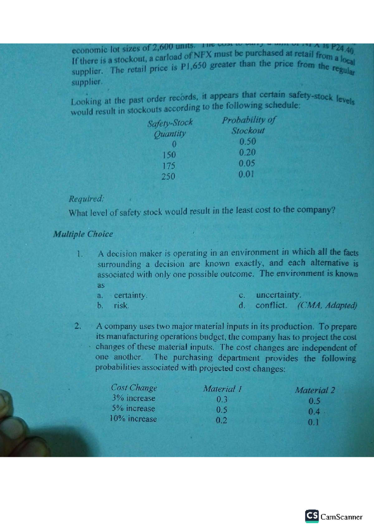Chapter 12: Strategic Cost Accounting Q&A (Pages 394-402) - Studocu