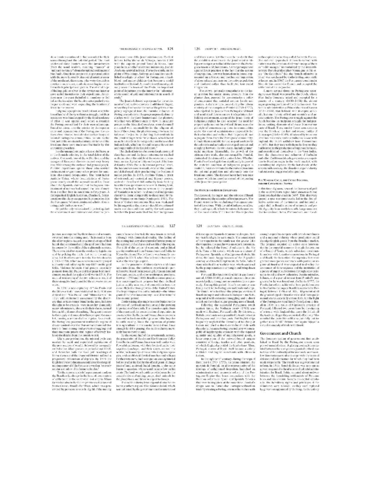 Final Exam Review Notes: Colonial Brazil (Course Code Not Specified ...