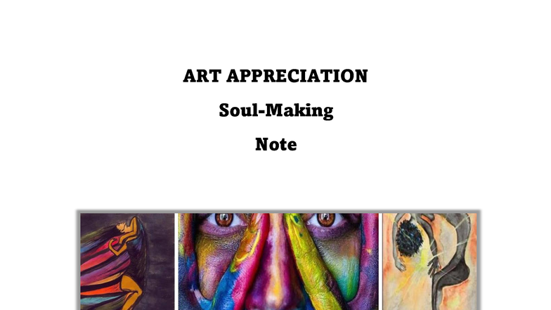 Soul-making Note - The document covers the topic Soul-Making. It ...