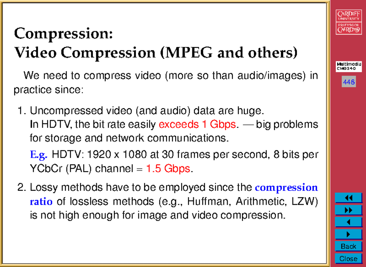 Lec 04.3: Video Compression Techniques - Motion Estimation & Coding ...